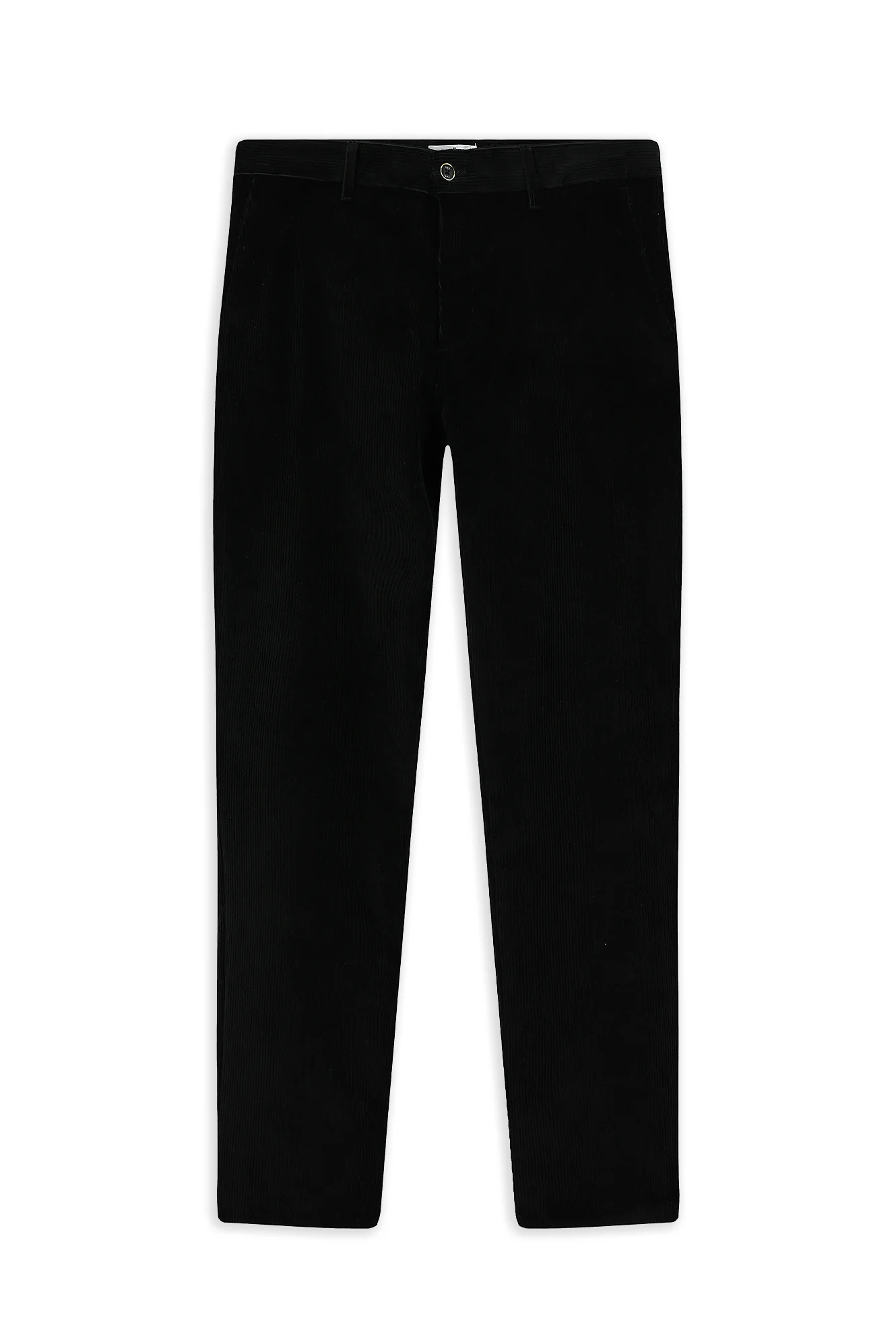 Siyah Relaxed Fit Rahat Kesim Likralı Kadife Pantolon - Image 7