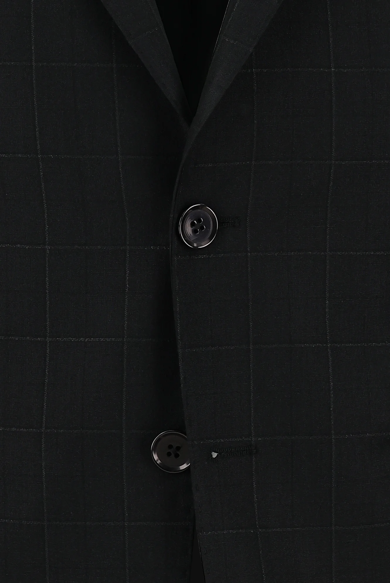 Siyah 6 Drop Regular Fit Standart Kesim Kareli Takım Elbise - Image 4