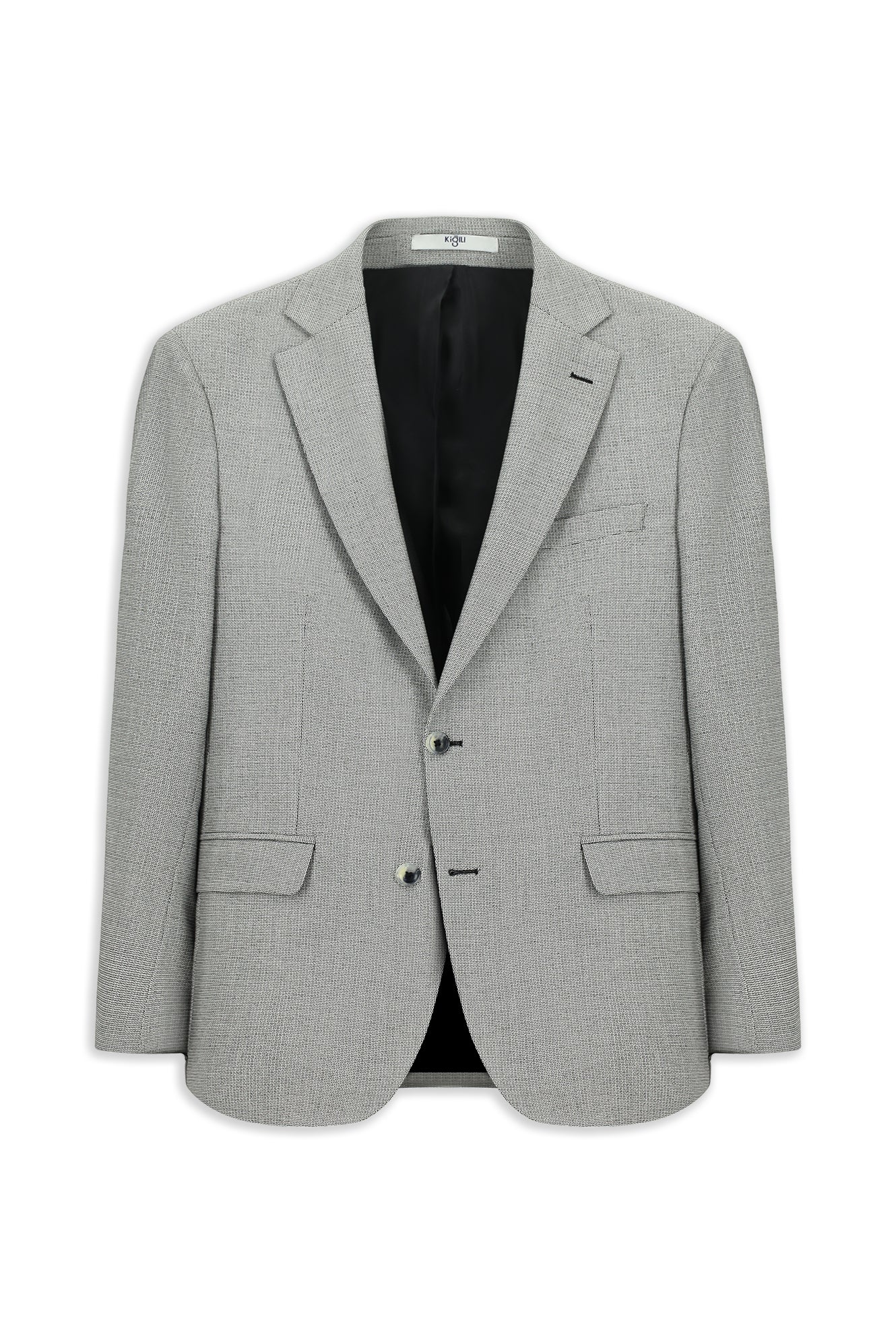 Siyah 6 Drop Regular Fit Standart Kesim Klasik Ceket - Image 7