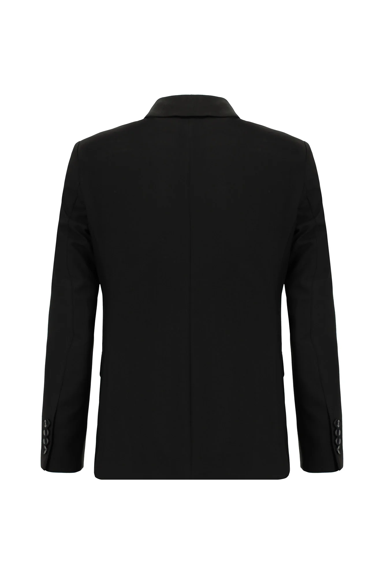 Siyah 6 Drop Regular Fit Standart Kesim Desenli Takım Elbise - Image 3