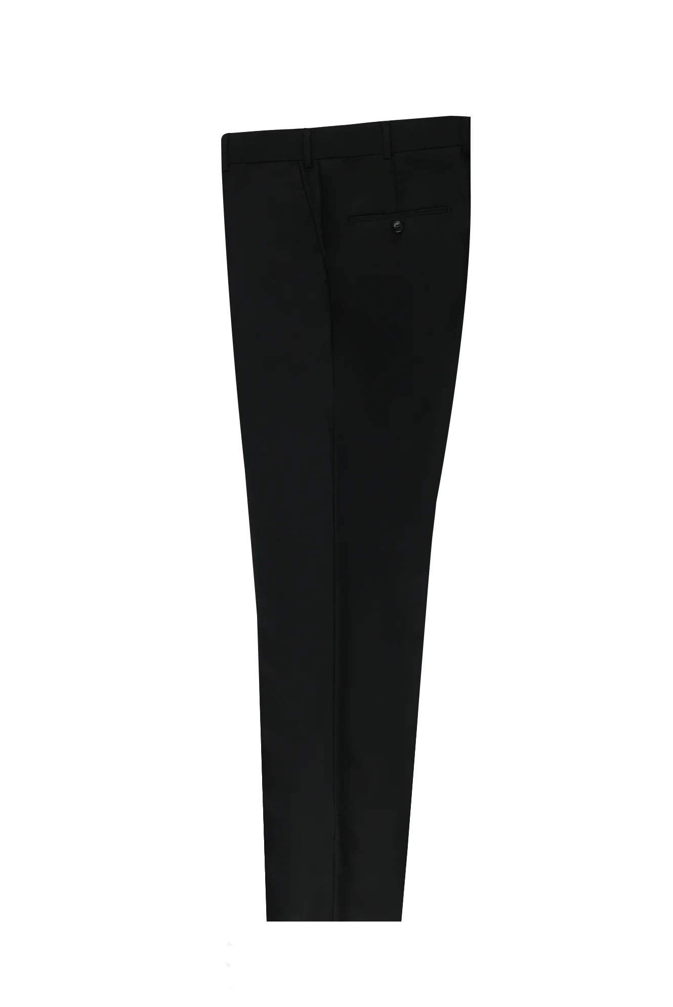 Siyah 6 Drop Regular Fit Standart Kesim Klasik Kumaş Pantolon