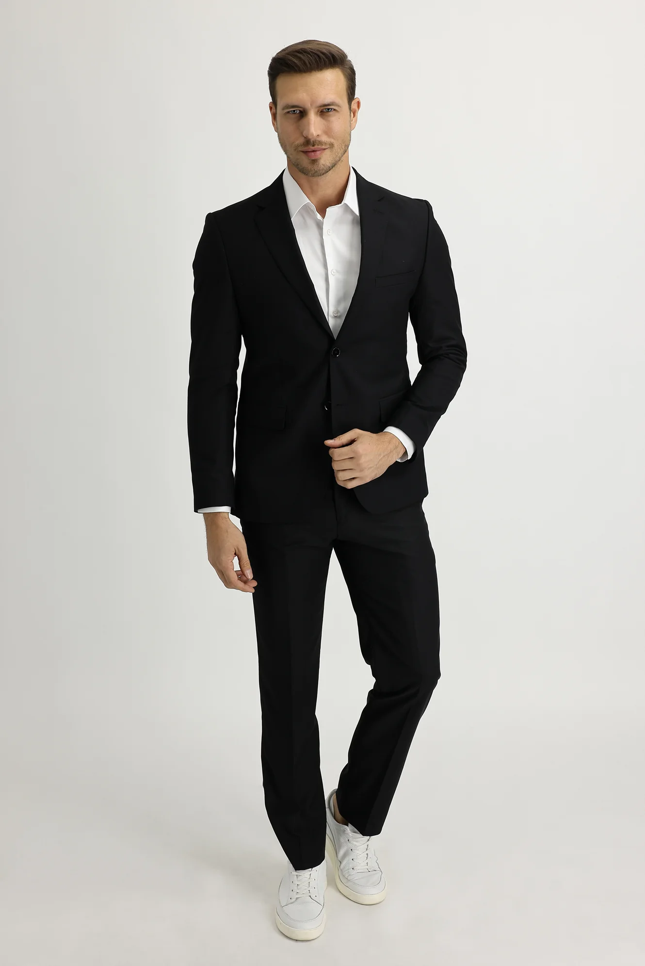 Siyah 6 Drop Regular Fit Standart Kesim Takım Elbise - Image 2