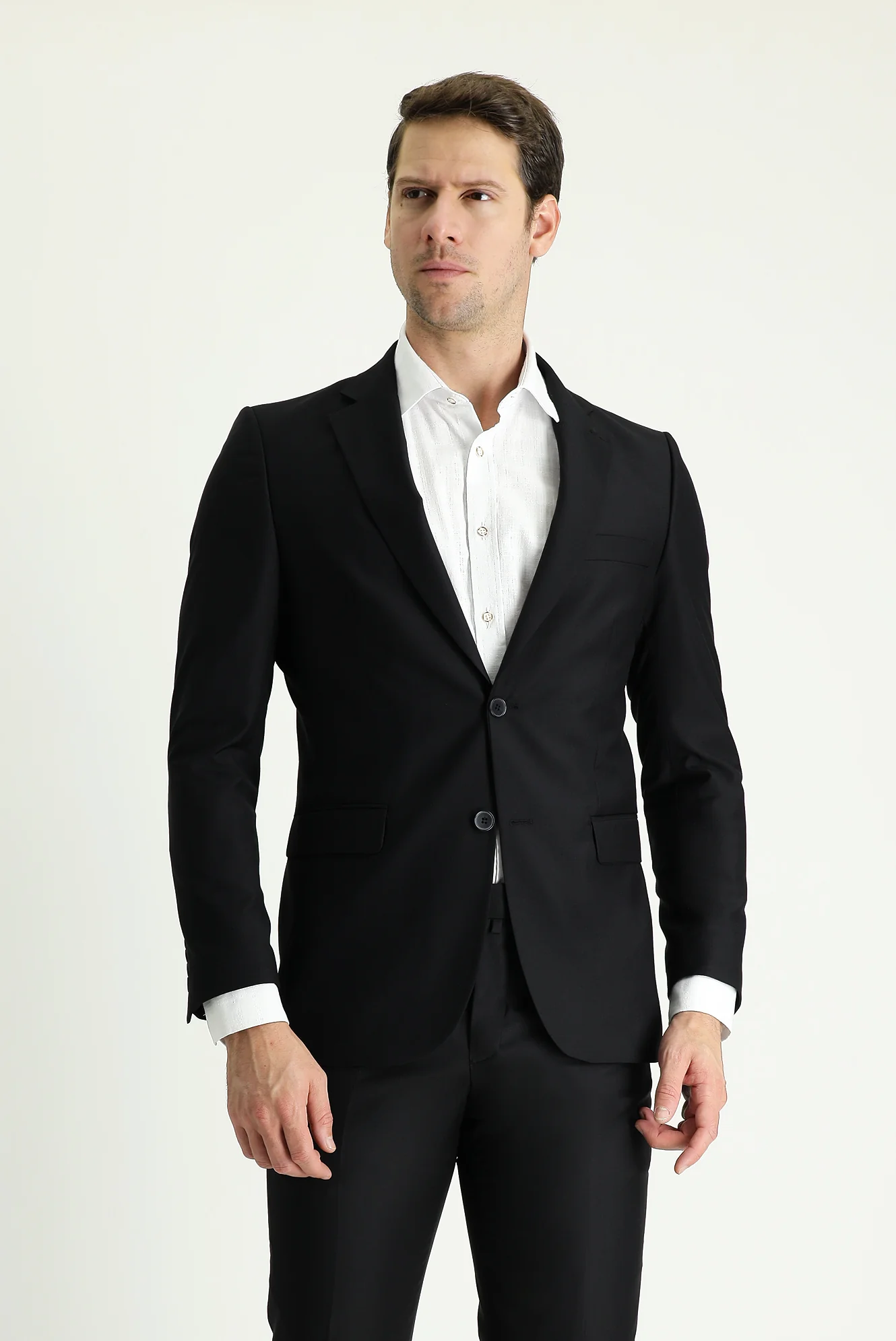 Siyah 6 Drop Regular Fit Standart Kesim Takım Elbise - Image 2