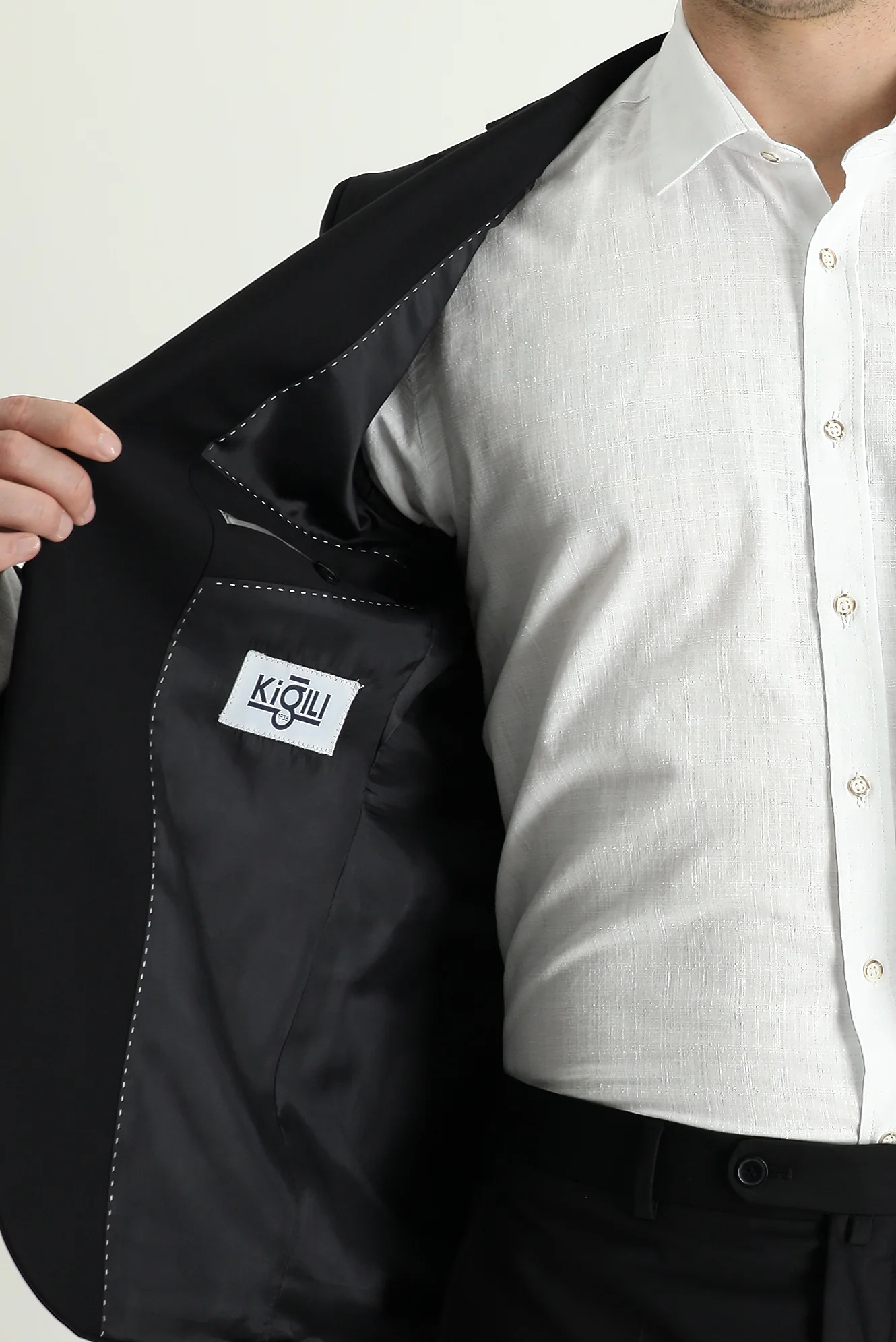 Siyah 6 Drop Regular Fit Standart Kesim Takım Elbise - Image 4