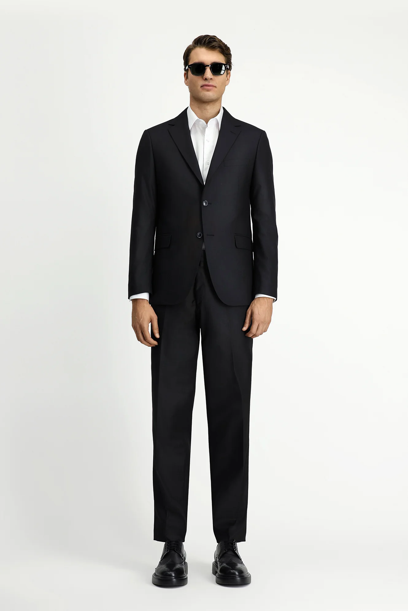 Siyah 6 Drop Regular Fit Standart Kesim Mono Yaka Takım Elbise - Image 4