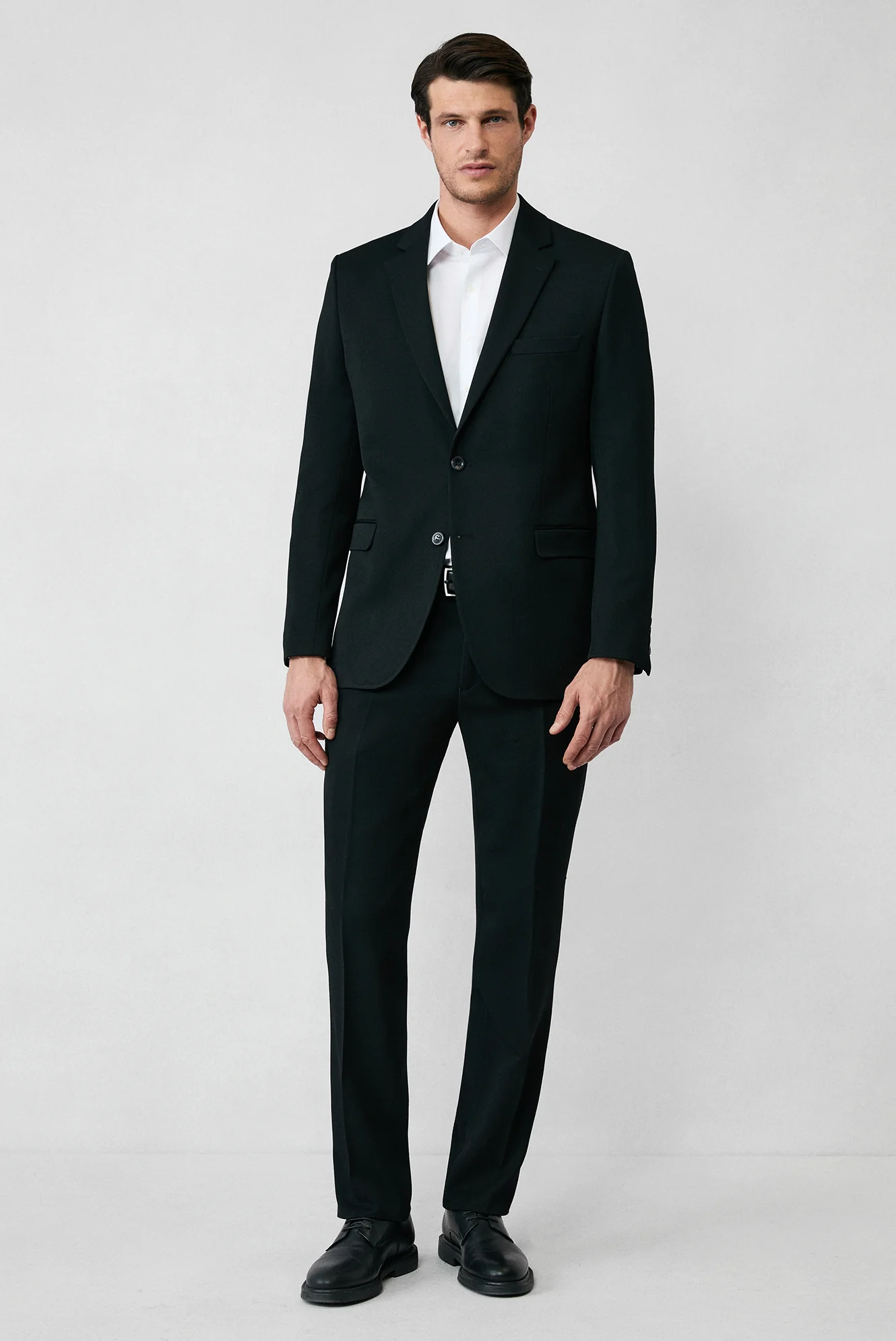 Siyah 6 Drop Regular Fit Standart Kesim Mevsimlik Likralı Esnek Takım Elbise - Image 7