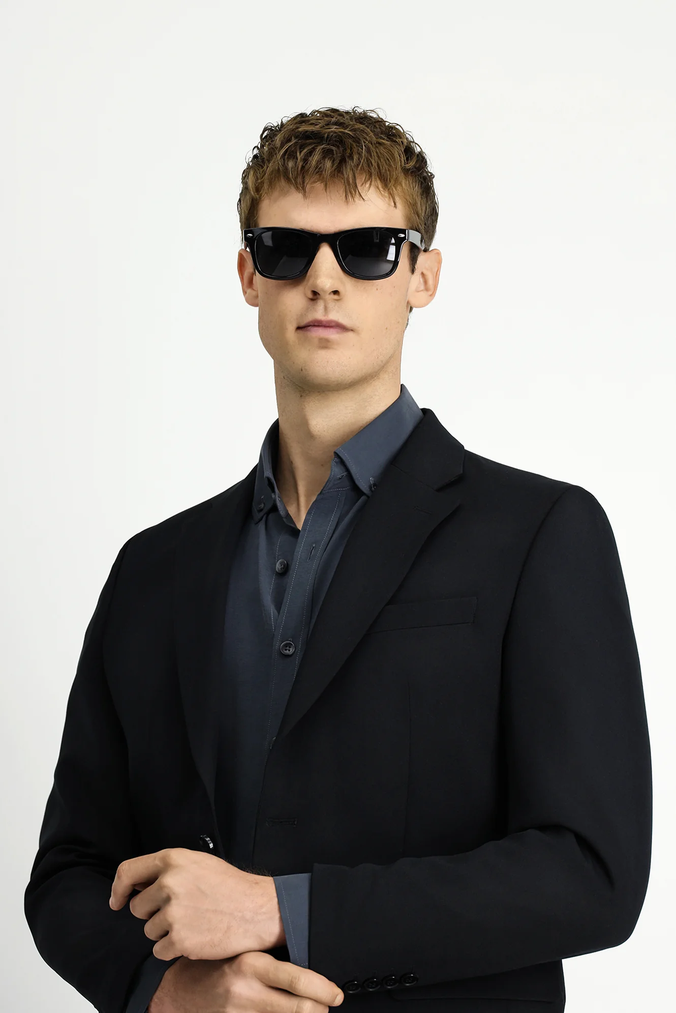Siyah 6 Drop Regular Fit Standart Kesim Mevsimlik Likralı Esnek Takım Elbise - Image 5