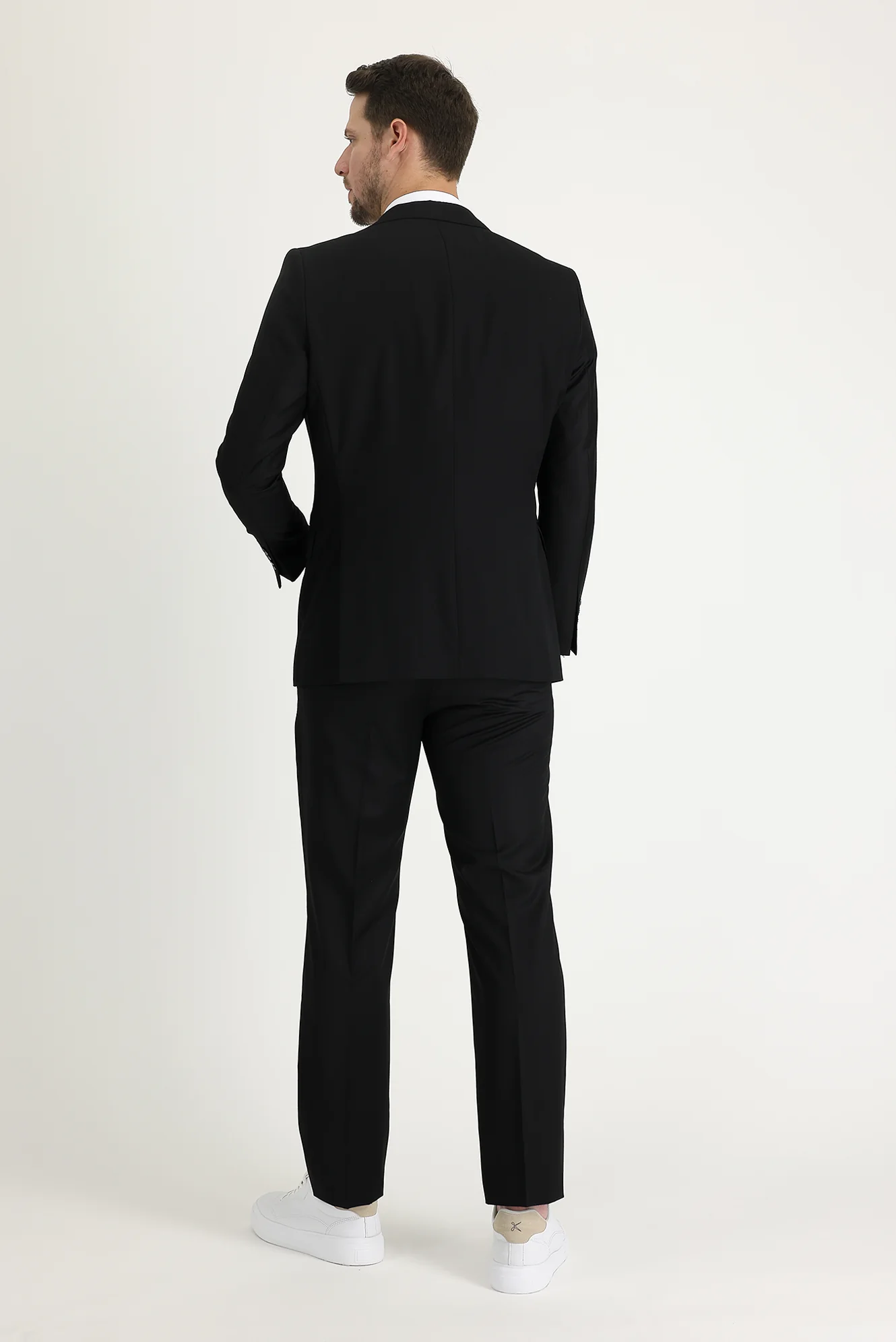 Siyah 6 Drop Regular Fit Standart Kesim Takım Elbise - Image 3