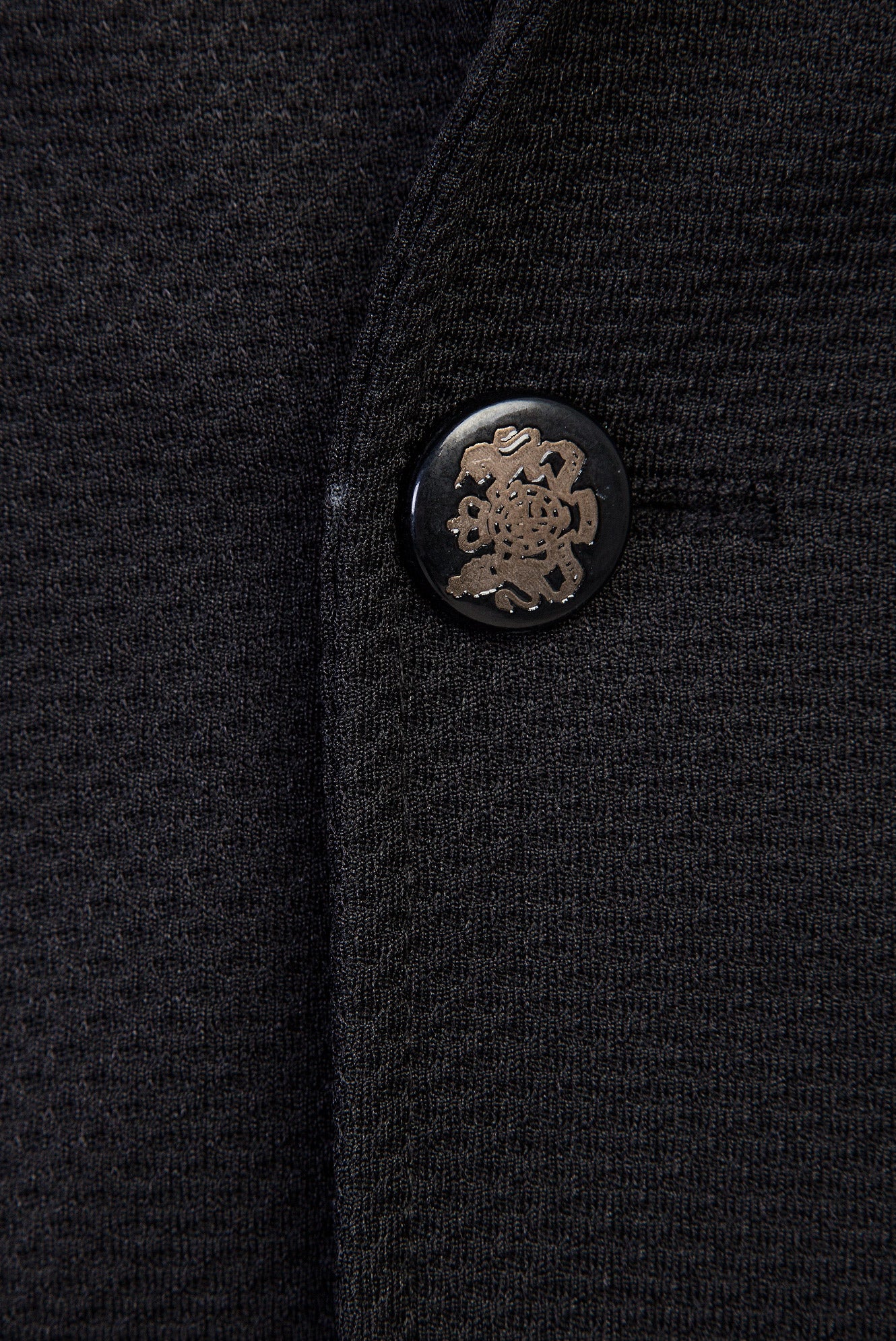 Siyah 6 Drop Regular Fit Standart Kesim Klasik Kuşgözü Ceket - Image 3