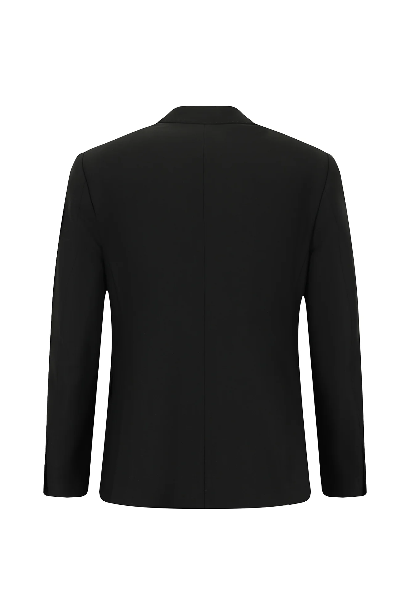 Siyah 6 Drop Regular Fit Standart Kesim Likralı Fermuar Cepli Takım Elbise - Image 3