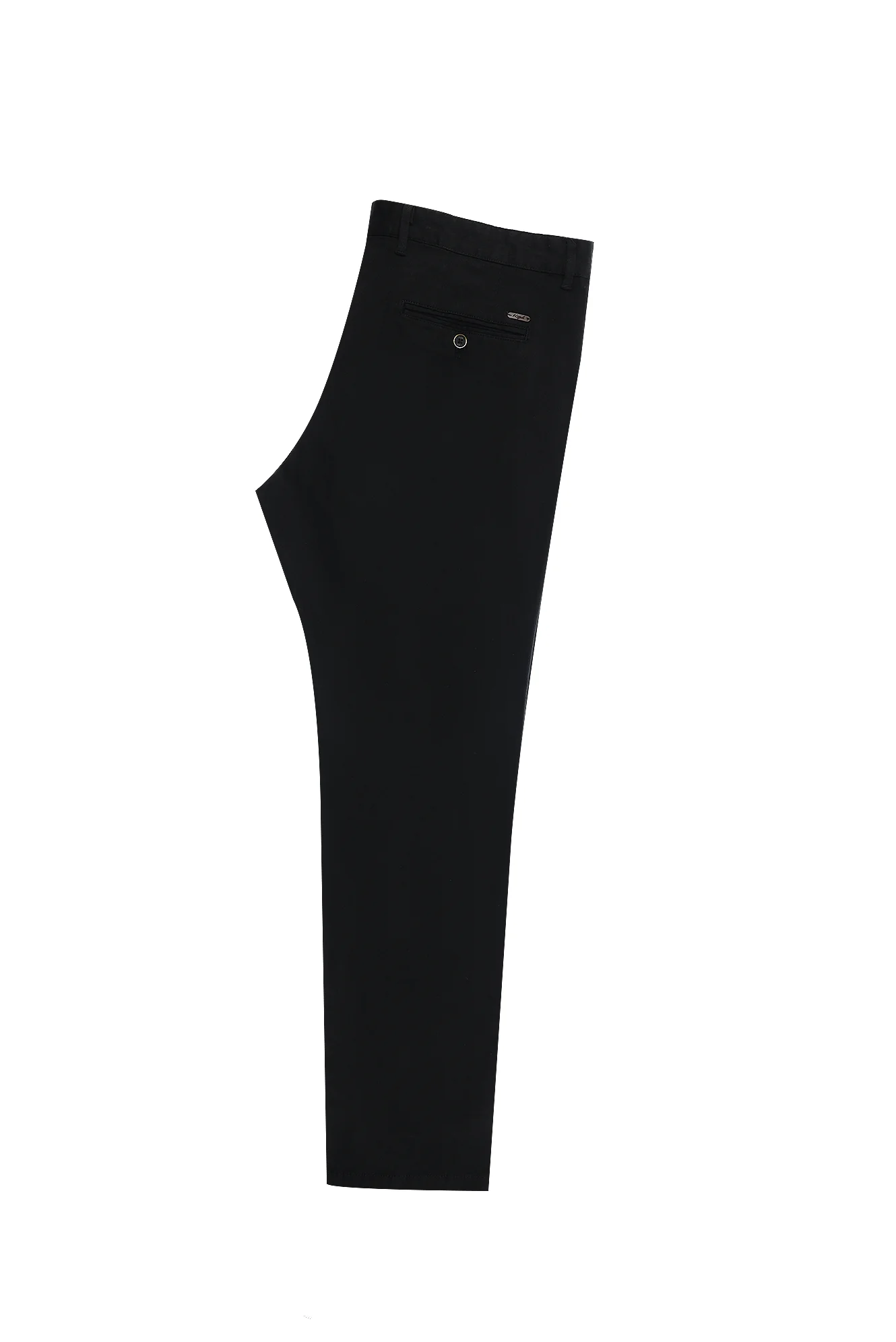 Siyah Regular Fit Standart Kesim Likralı Kanvas / Chino Pantolon - Image 3