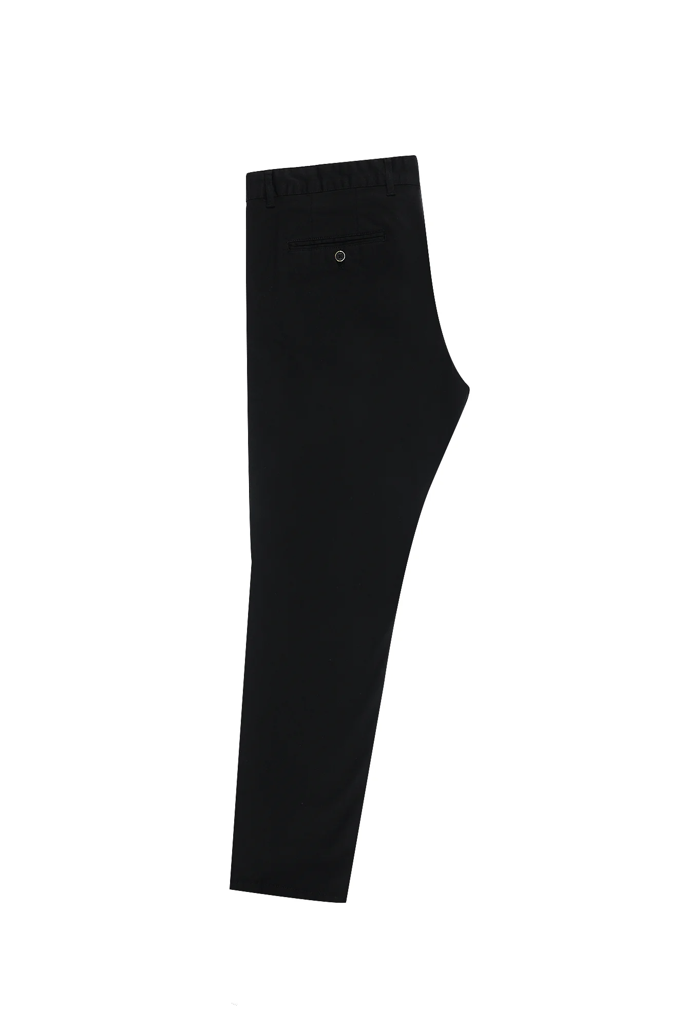 Siyah Regular Fit Standart Kesim Likralı Kanvas / Chino Pantolon - Image 4