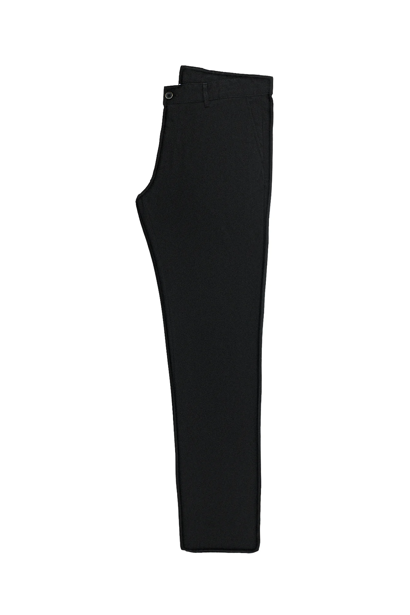 Siyah Regular Fit Standart Kesim Likralı Kanvas / Chino Pantolon - Image 2