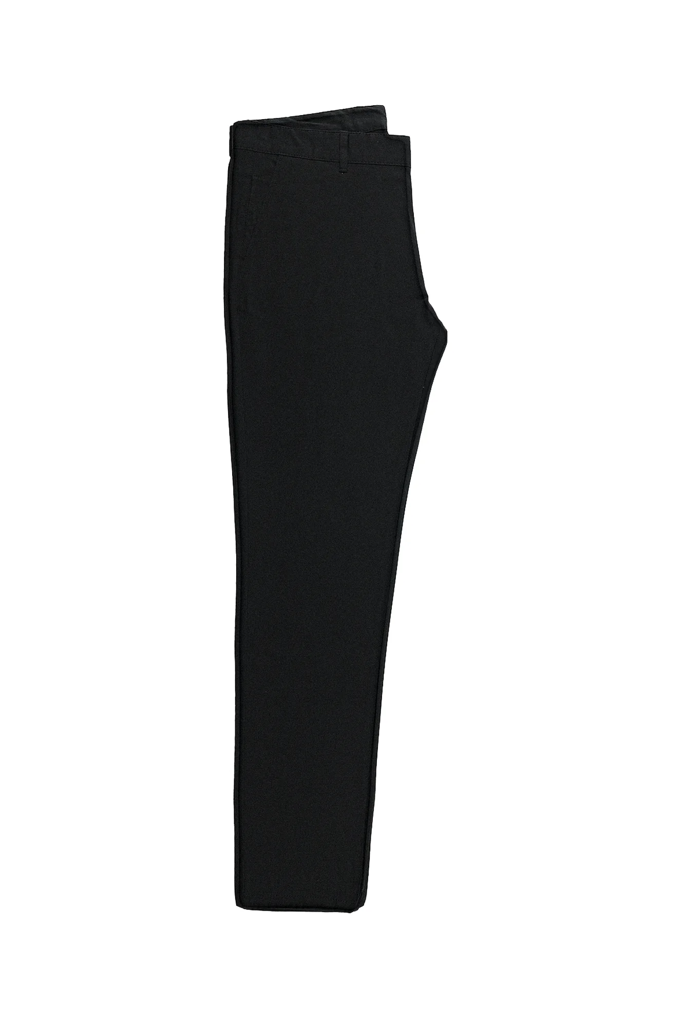 Siyah Regular Fit Standart Kesim Likralı Kanvas / Chino Pantolon - Image 3