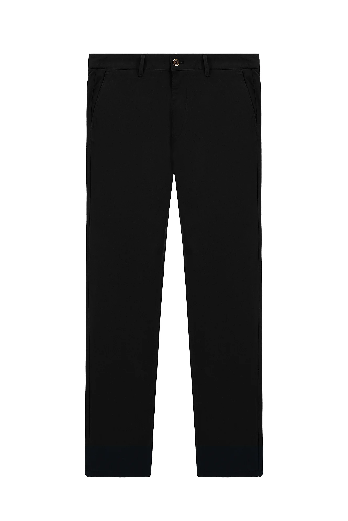 Siyah Regular Fit Standart Kesim Likralı Kanvas / Chino Pantolon - Image 6