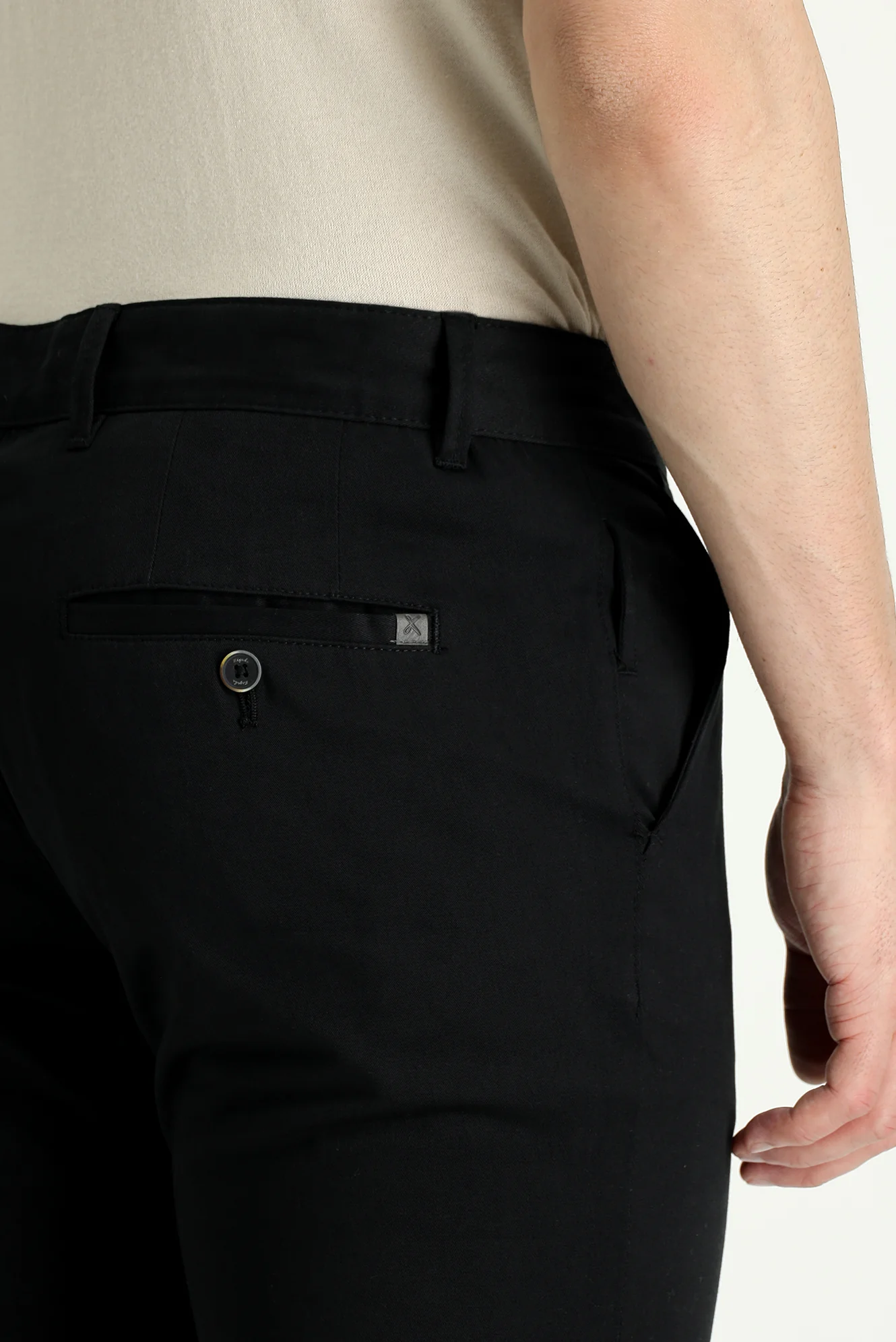 Siyah Regular Fit Standart Kesim Likralı Kanvas / Chino Pantolon - Image 5