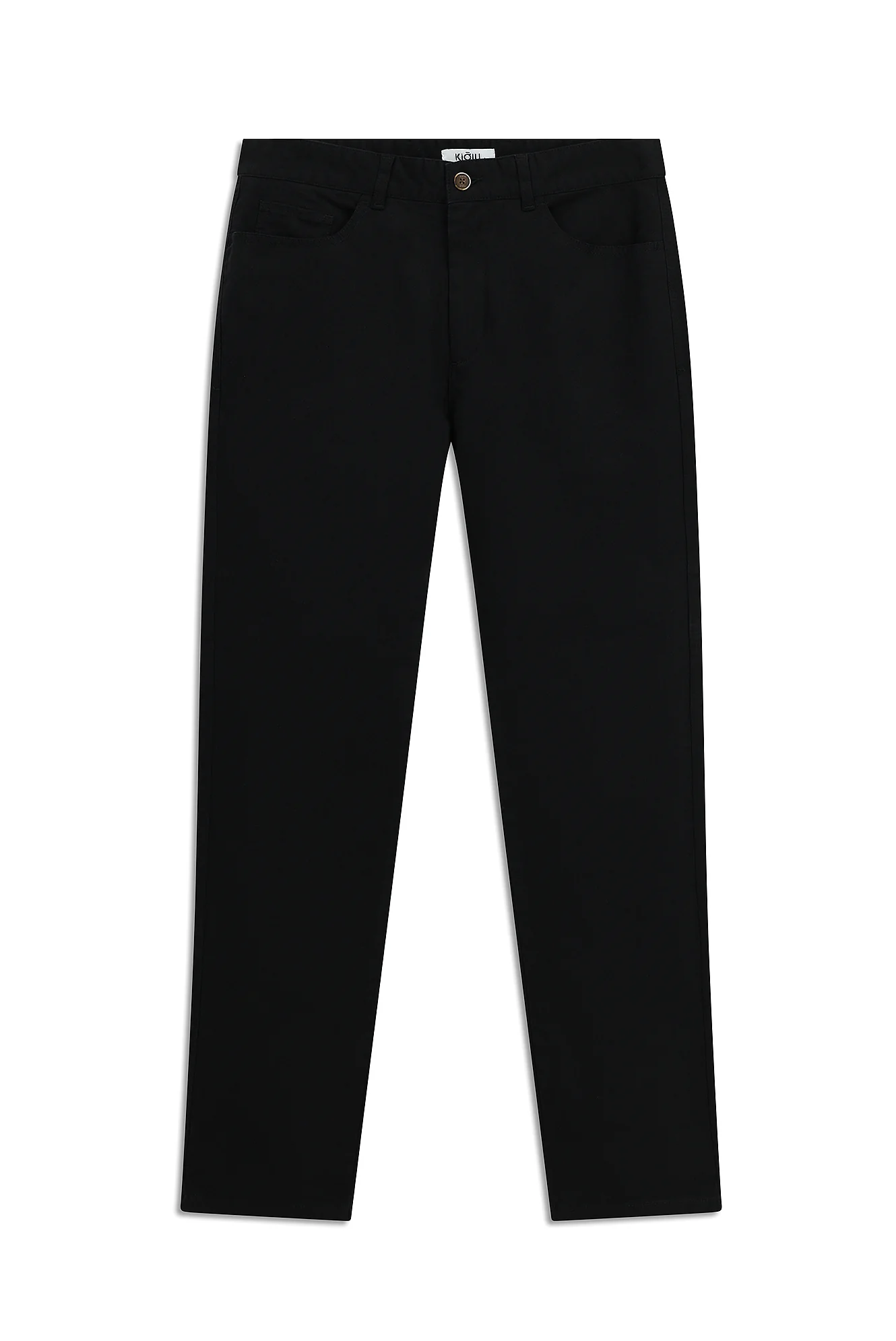 Siyah Regular Fit Standart Kesim Likralı Kanvas / Chino Pantolon - Image 7