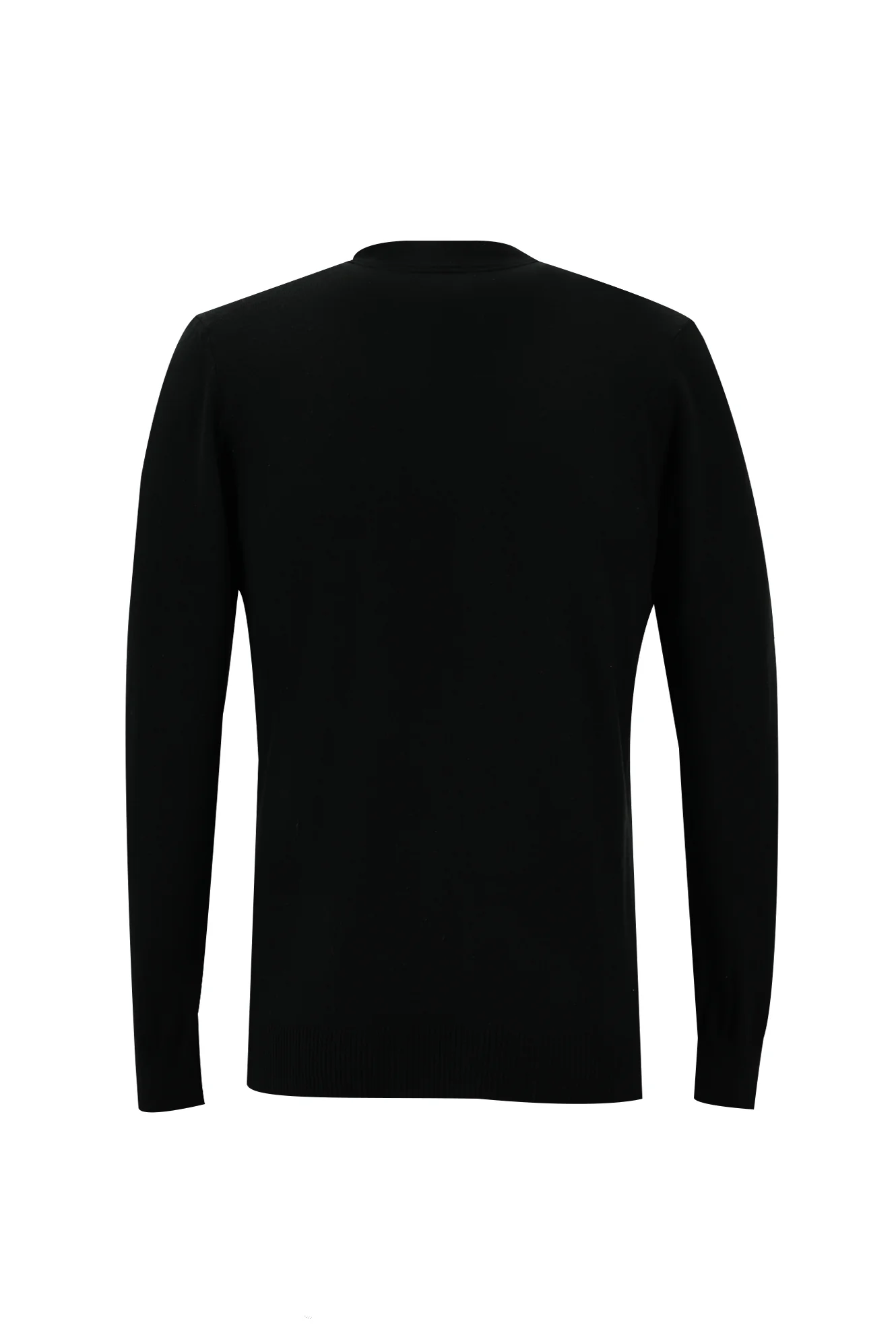 Siyah Regular Fit Triko Hırka - Image 2