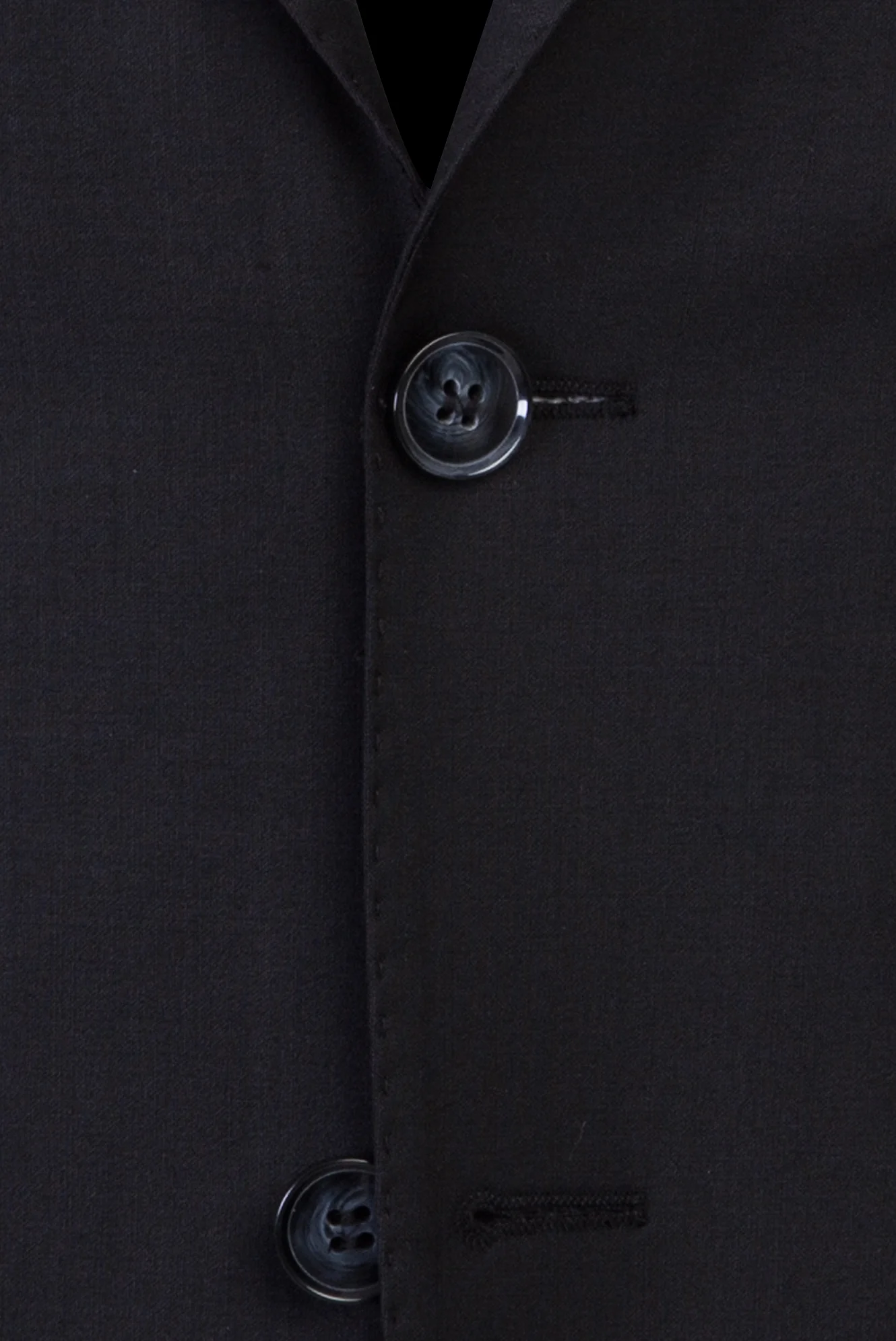 Siyah 6 Drop Regular Fit Standart Kesim Yünlü Takım Elbise - Image 4