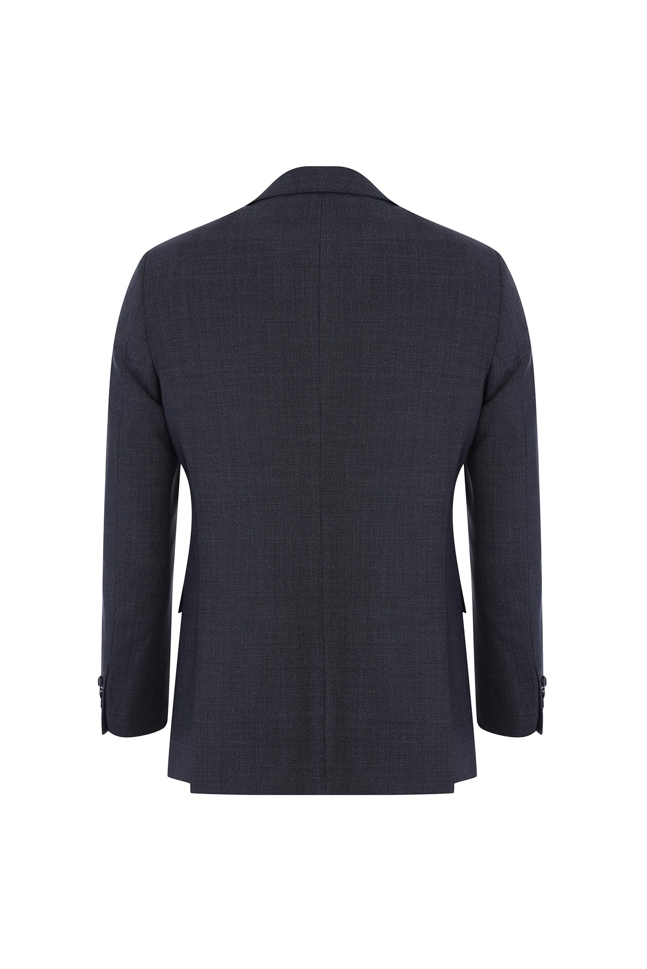 Siyah 6 Drop Regular Fit Standart Kesim Yünlü Takım Elbise - Image 3
