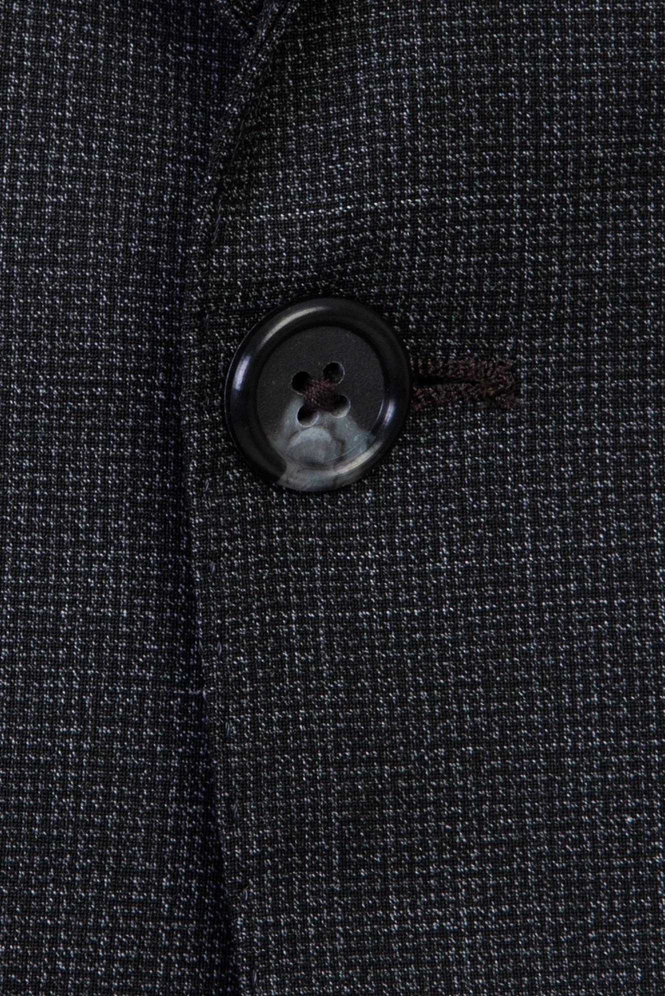 Siyah 6 Drop Regular Fit Standart Kesim Yünlü Takım Elbise - Image 4