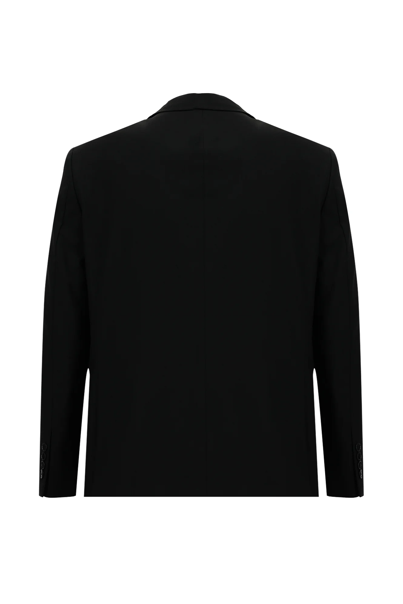 Siyah 6 Drop Regular Fit Standart Kesim Yünlü Takım Elbise - Image 3