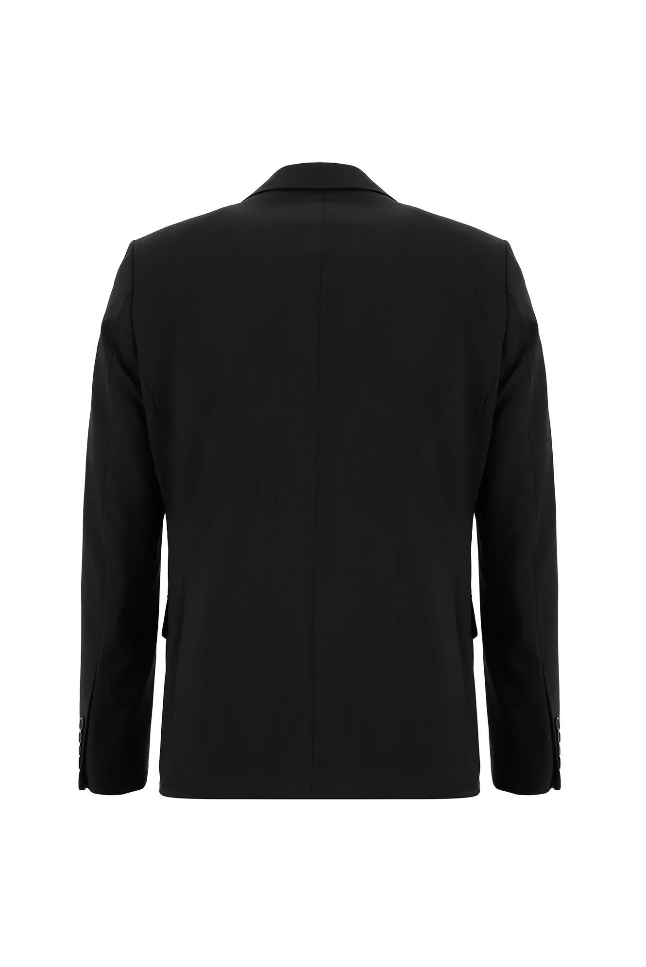 Siyah 6 Drop Regular Fit Standart Kesim Yünlü Takım Elbise - Image 3