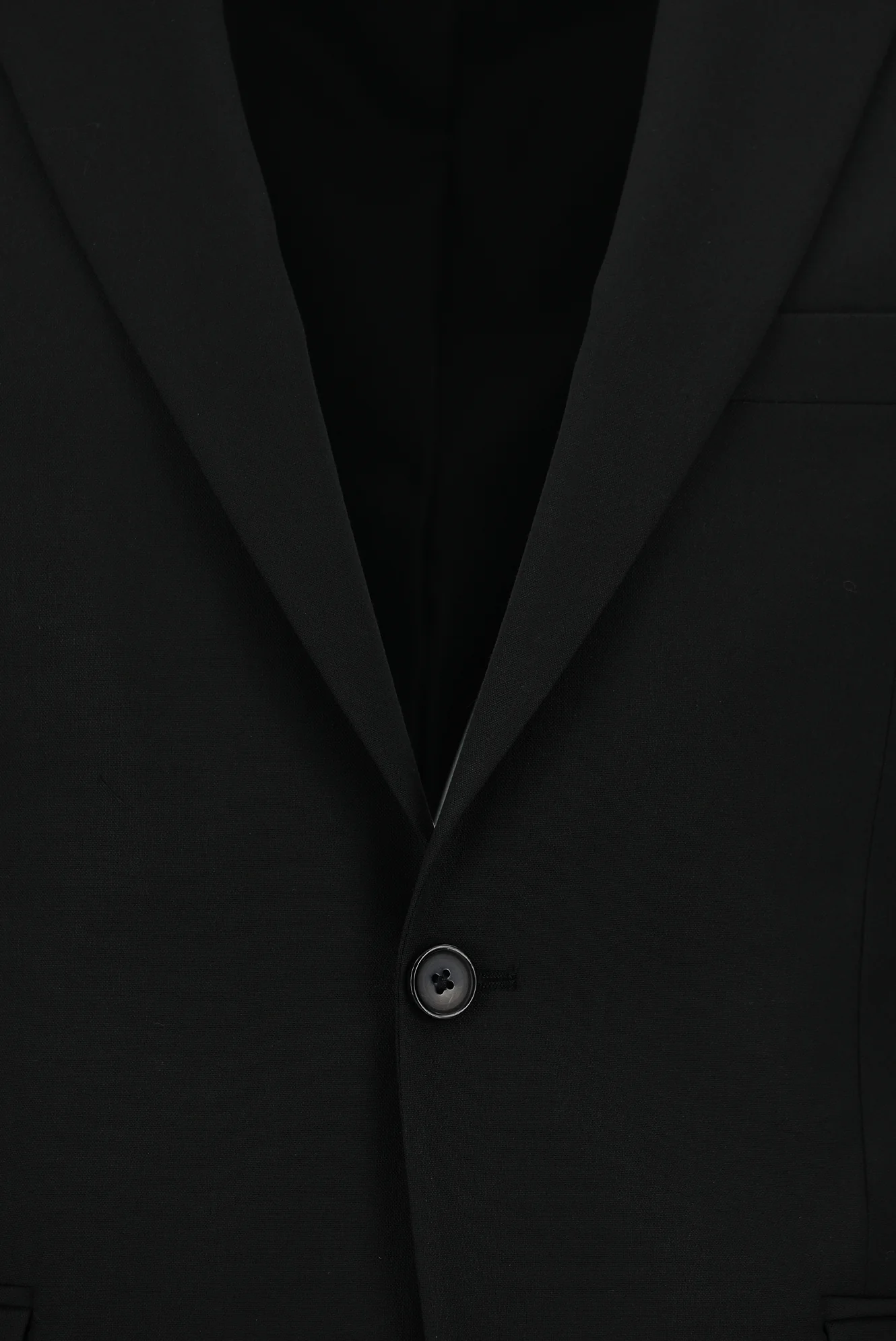 Siyah 6 Drop Regular Fit Standart Kesim Yünlü Takım Elbise - Image 4