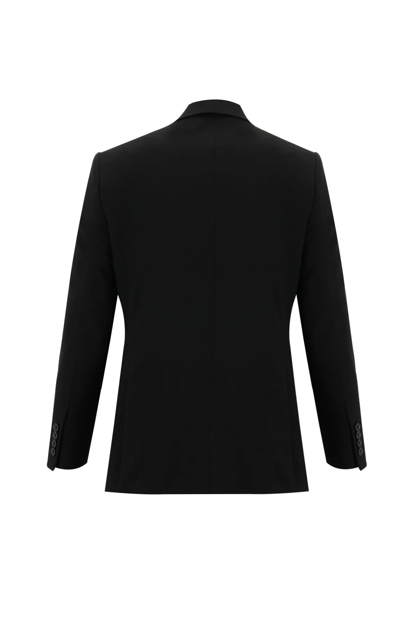 Siyah 6 Drop Regular Fit Standart Kesim Yünlü Takım Elbise - Image 3