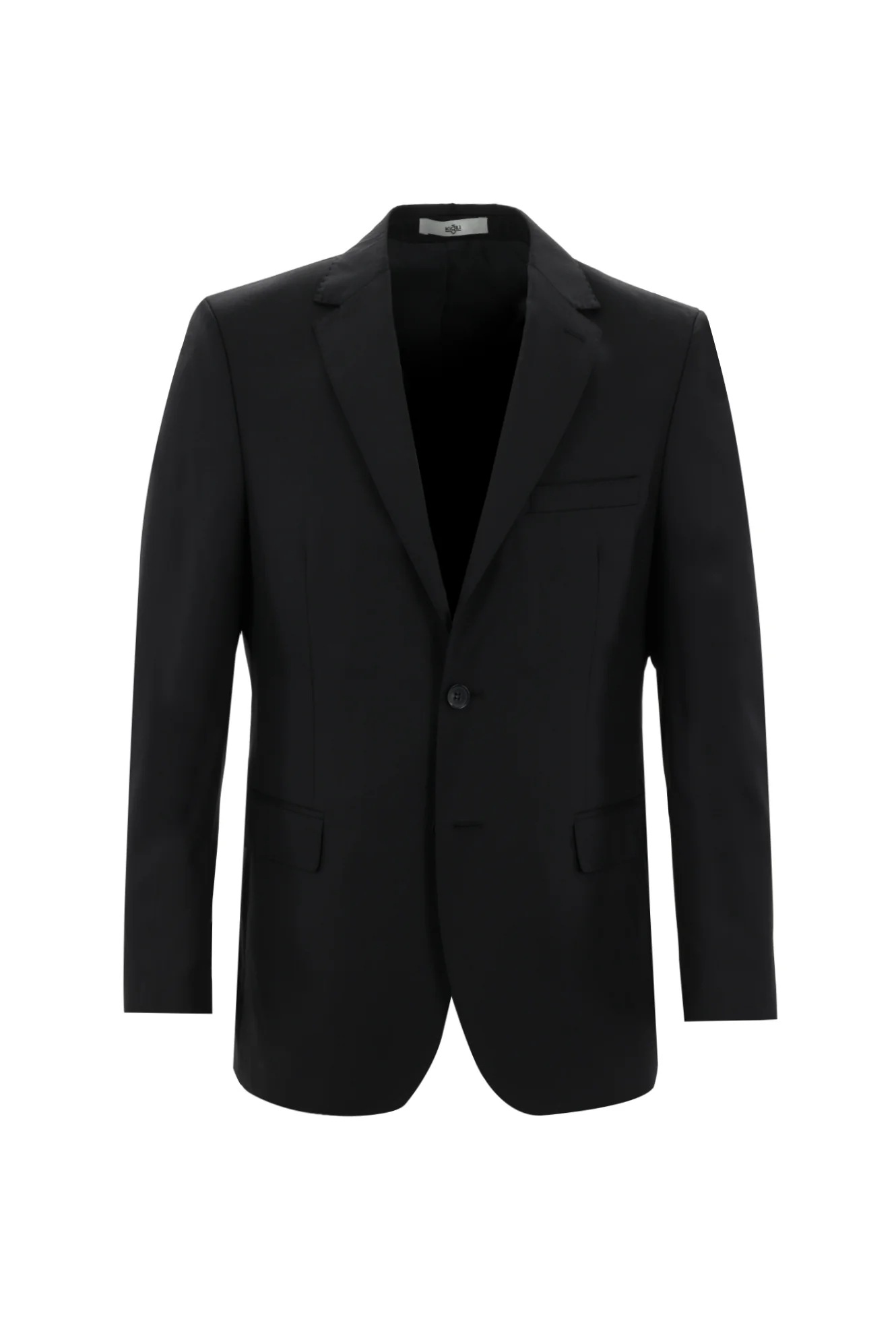 Siyah 6 Drop Regular Fit Standart Kesim Yünlü Takım Elbise - Image 2