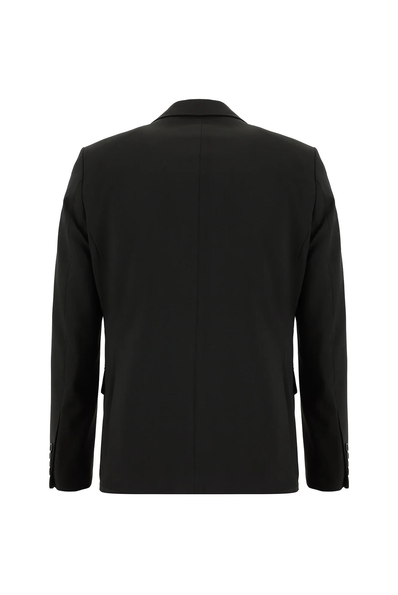Siyah 8 Drop Long Slim Fit Uzun Dar Kesim Takım Elbise - Image 3