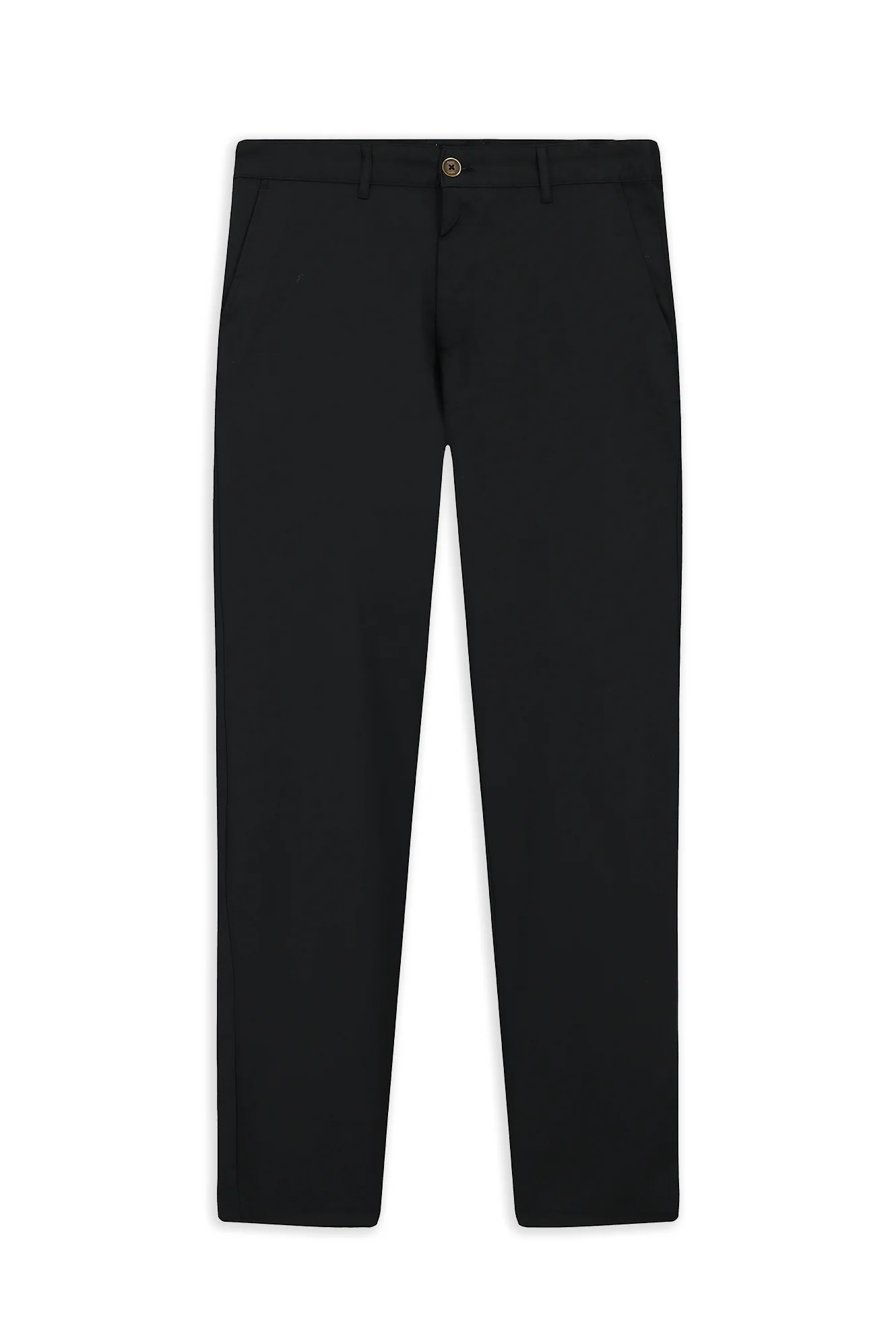 Siyah Relaxed Fit Rahat Kesim Likralı Kanvas / Chino Pantolon - Image 5