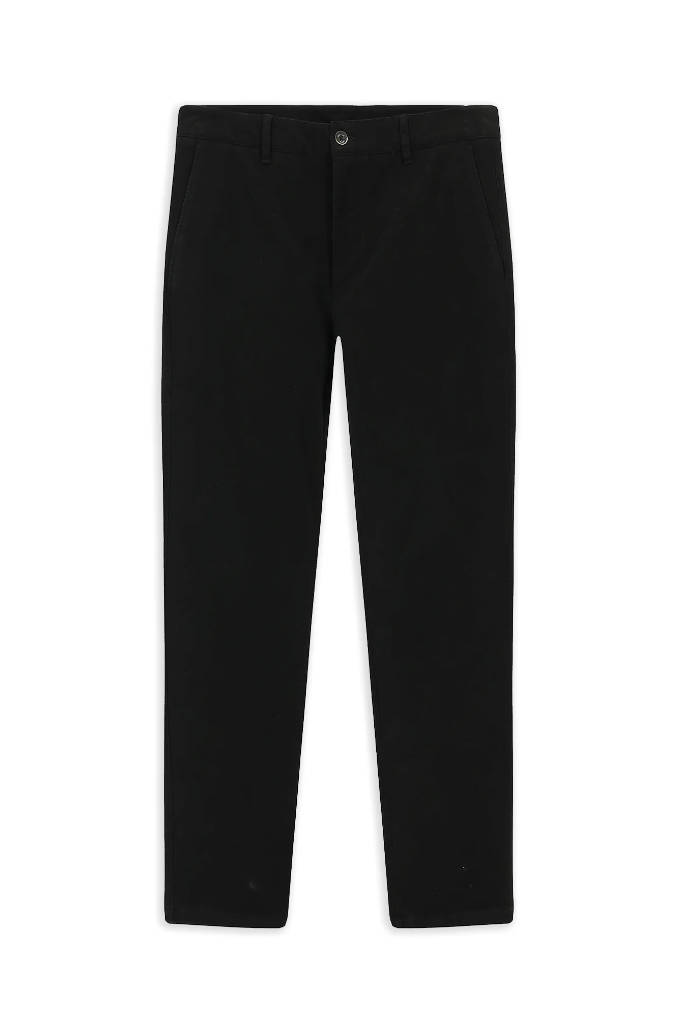 Siyah Slim Fit Dar Kesim Likralı Kanvas / Chino Pantolon - Image 6