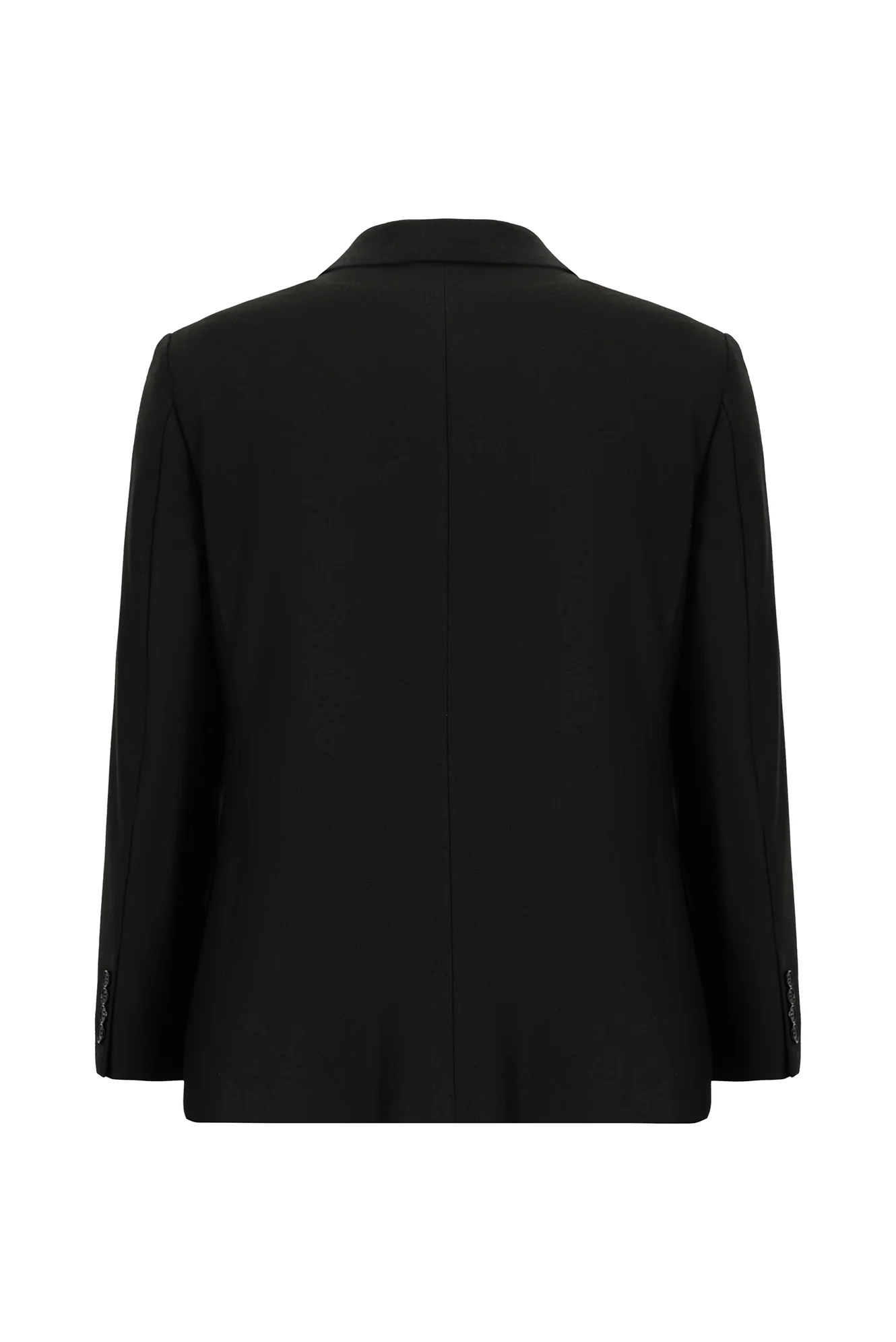 Siyah 4 Drop Relaxed Fit Rahat Kesim Klasik Ceket - Image 2