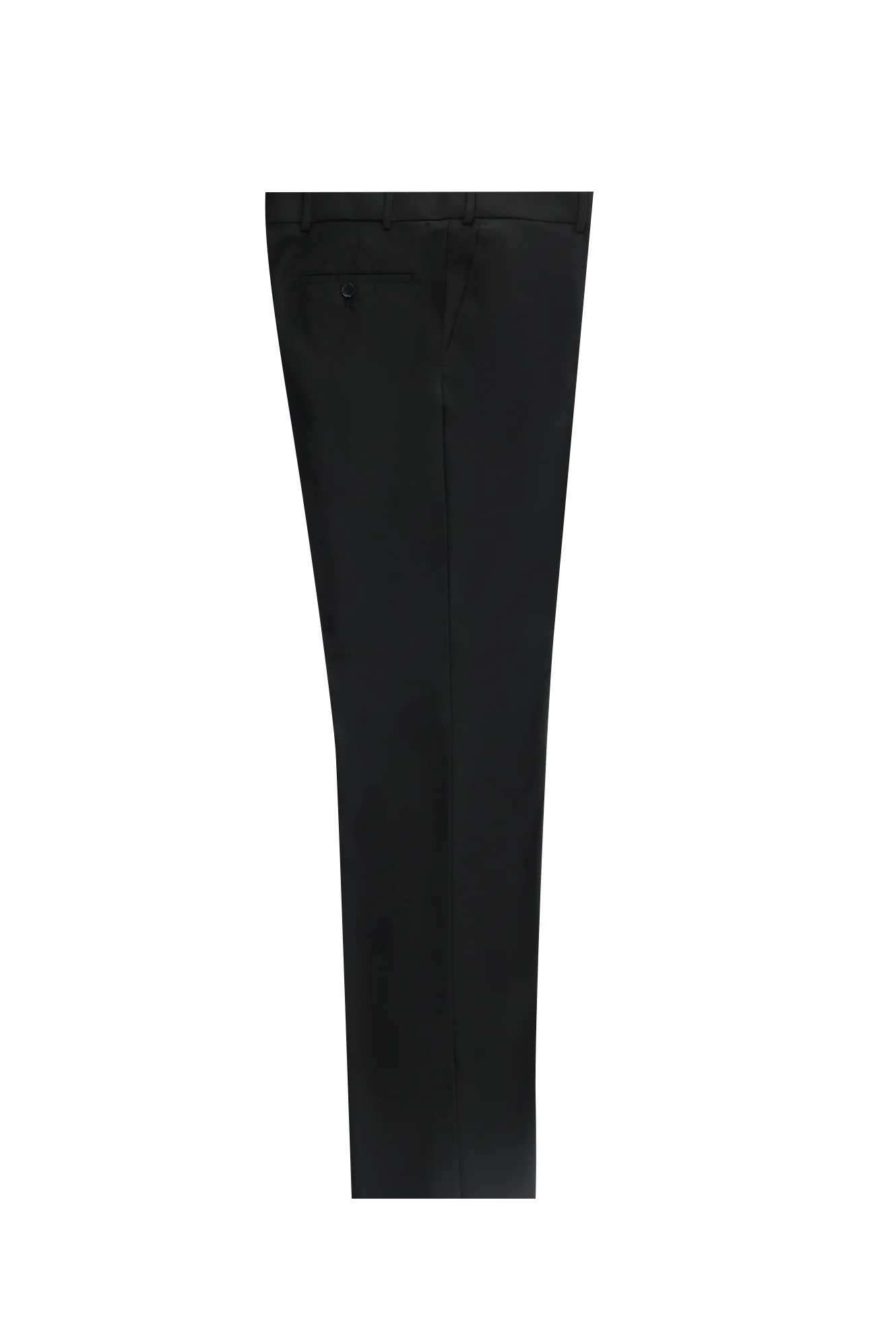 Siyah 4 Drop Relaxed Fit Rahat Kesim Klasik Kumaş Pantolon