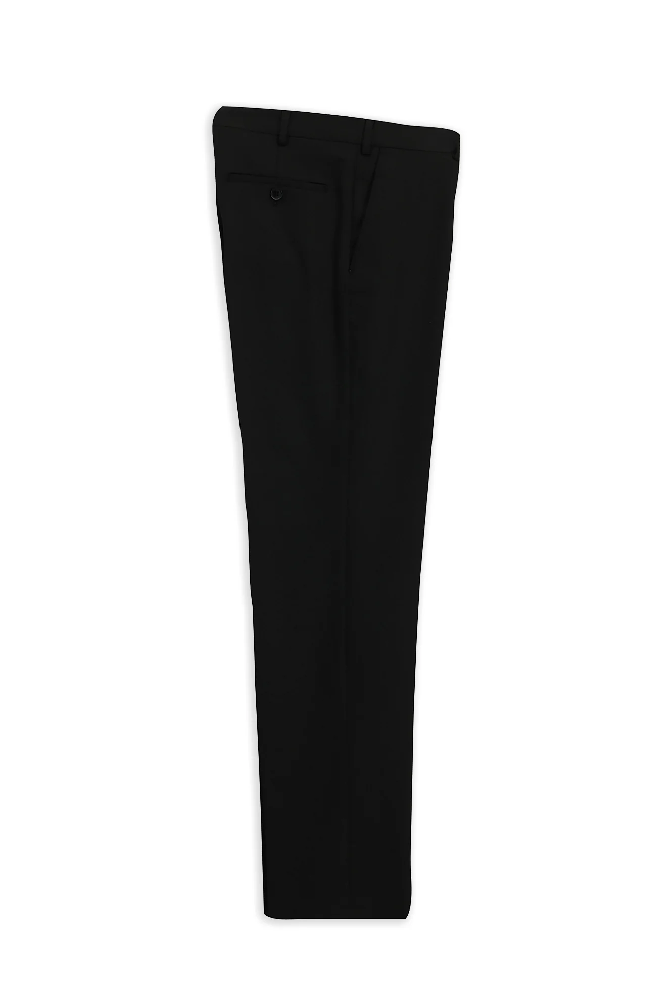 Siyah 4 Drop Relaxed Fit Rahat Kesim Klasik Kumaş Pantolon - Image 7