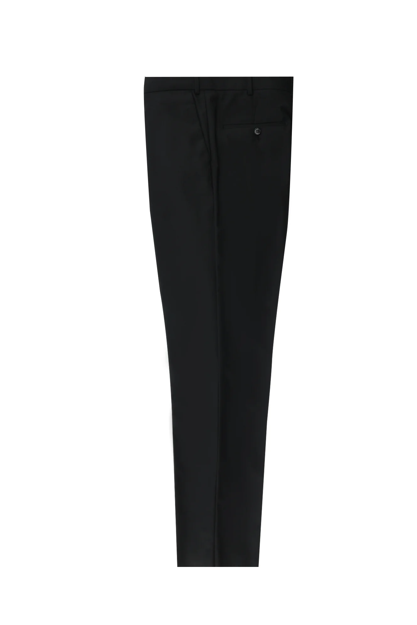 Siyah 4 Drop Relaxed Fit Rahat Kesim Klasik Kumaş Pantolon