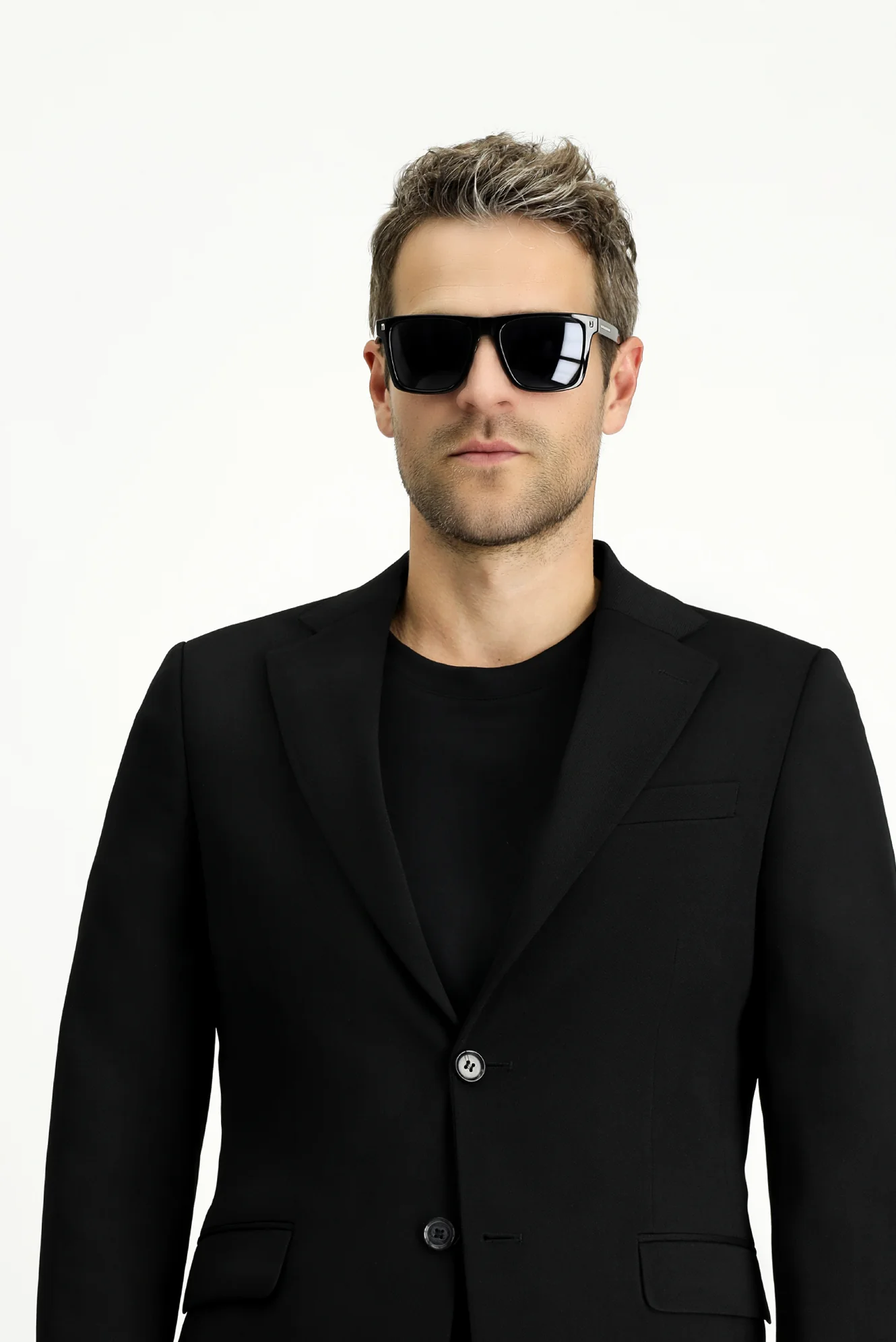 Siyah 4 Drop Relaxed Fit Rahat Kesim Mevsimlik Takım Elbise - Image 3