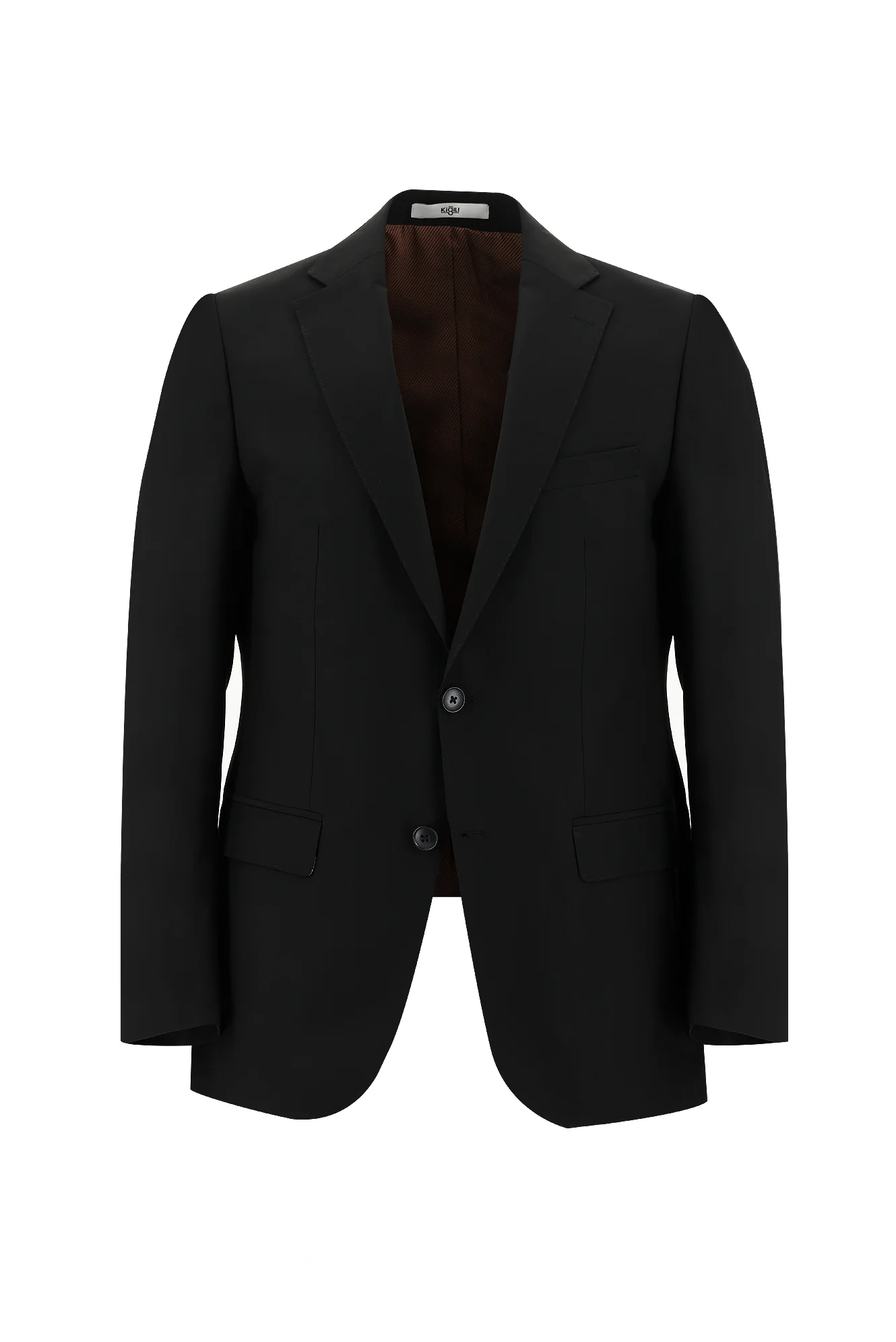 Siyah 4 Drop Relaxed Fit Rahat Kesim Takım Elbise - Image 2