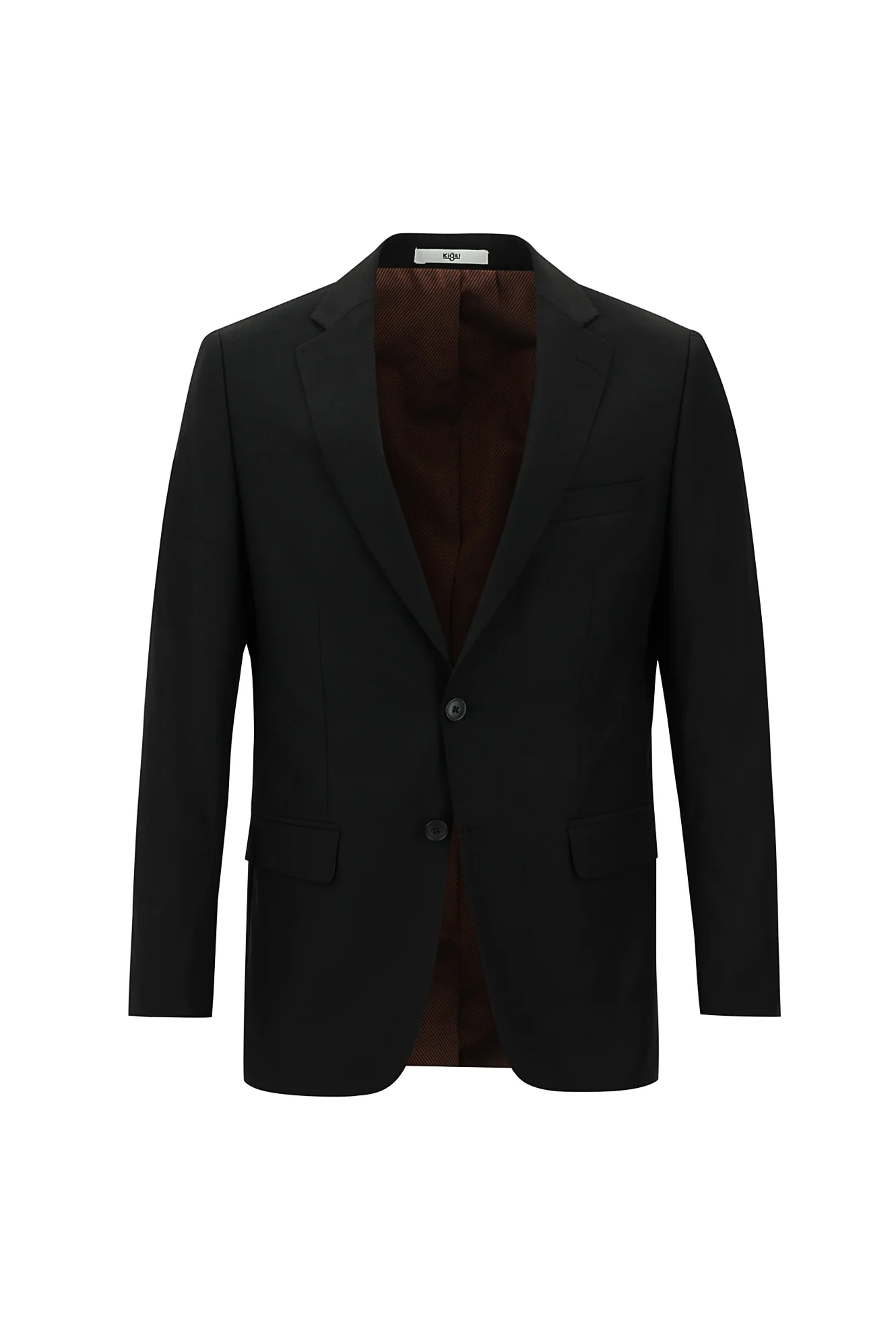 Siyah 4 Drop Relaxed Fit Rahat Kesim Takım Elbise - Image 2