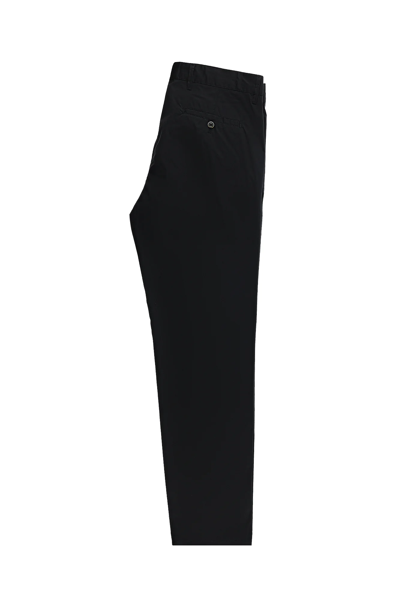 Siyah Relaxed Fit Rahat Kesim Likralı Kanvas / Chino Pantolon - Image 3