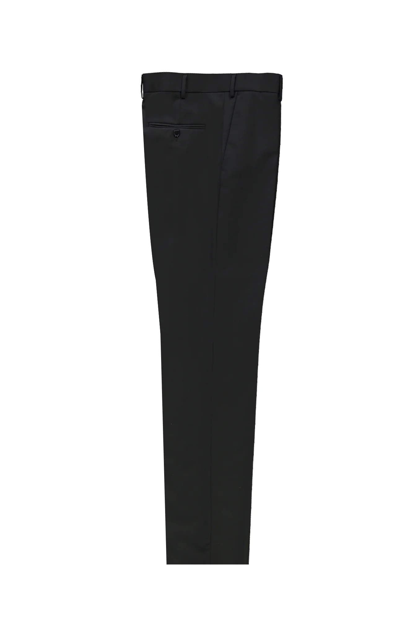 Siyah 4 Drop Relaxed Fit Rahat Kesim Yünlü Klasik Kumaş Pantolon