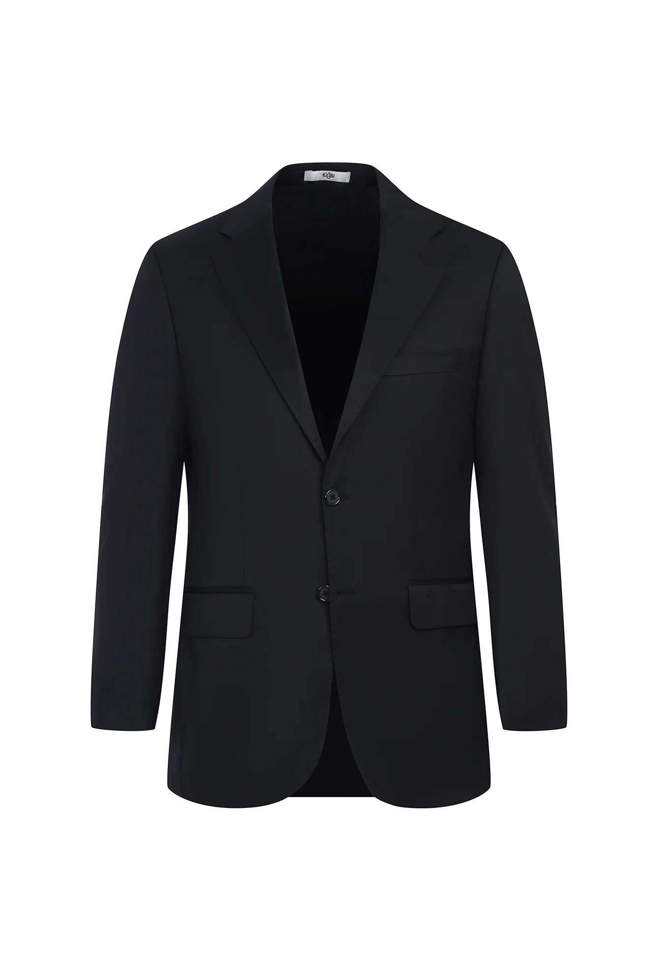 Siyah 4 Drop Relaxed Fit Rahat Kesim Yünlü Takım Elbise - Image 2