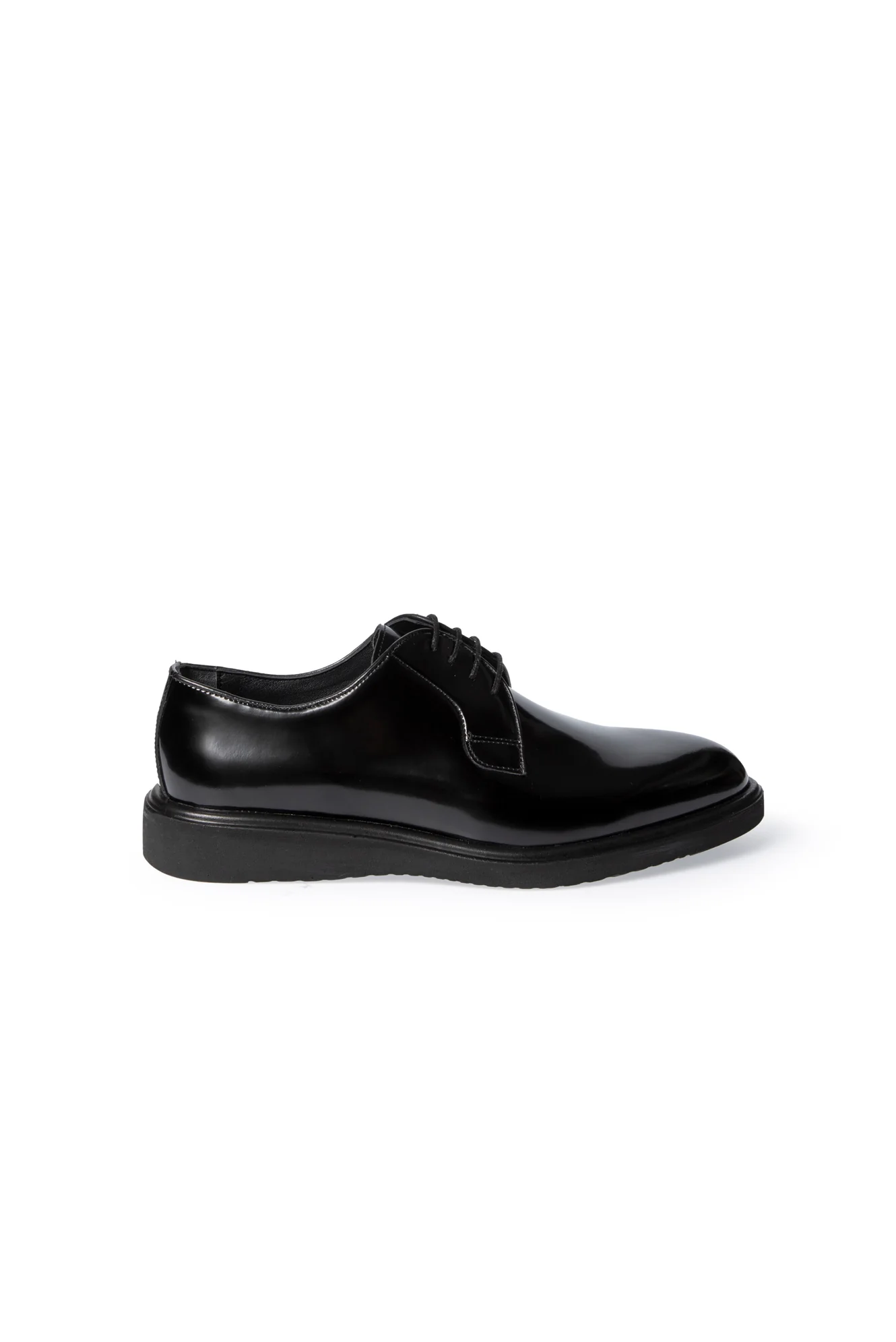 Siyah Rugan Deri Smart Casual Ayakkabı - Image 3