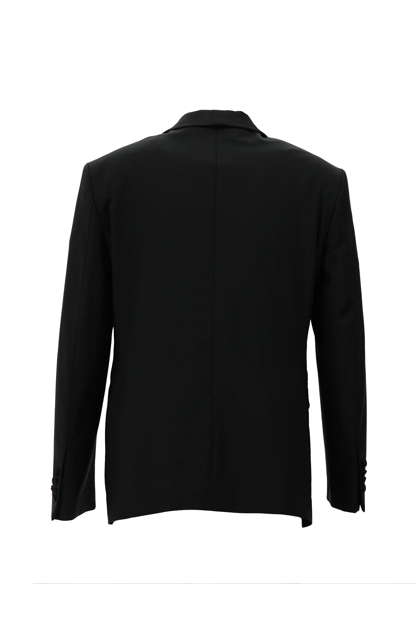 Siyah 7 Drop Slim Fit Dar Kesim Şal Yaka Smokin & Damatlık - Image 3