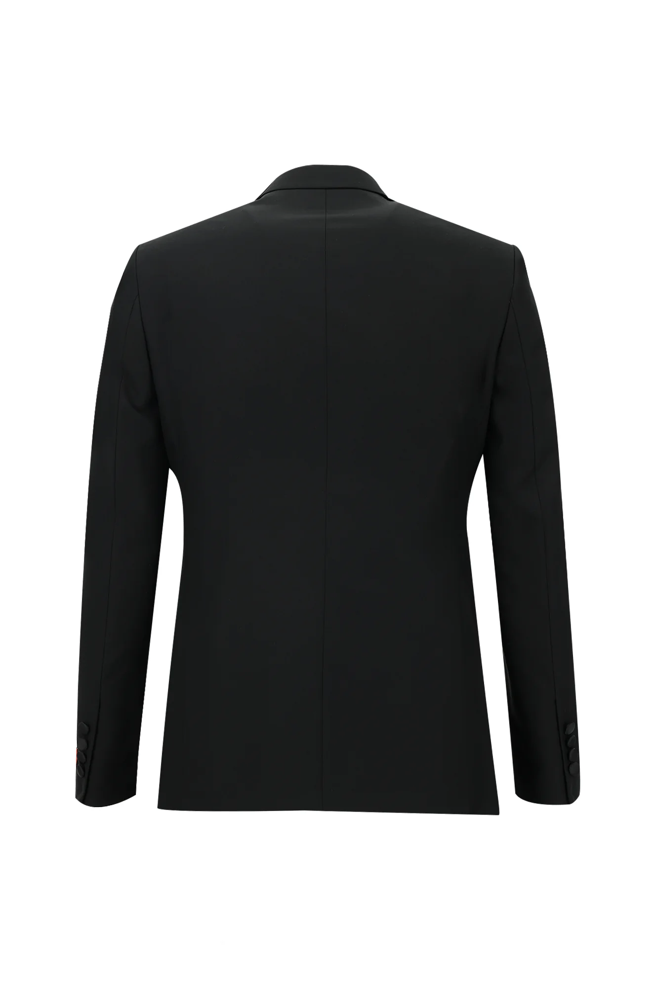 Siyah 7 Drop Slim Fit Dar Kesim Sivri Yaka Smokin & Damatlık - Image 3