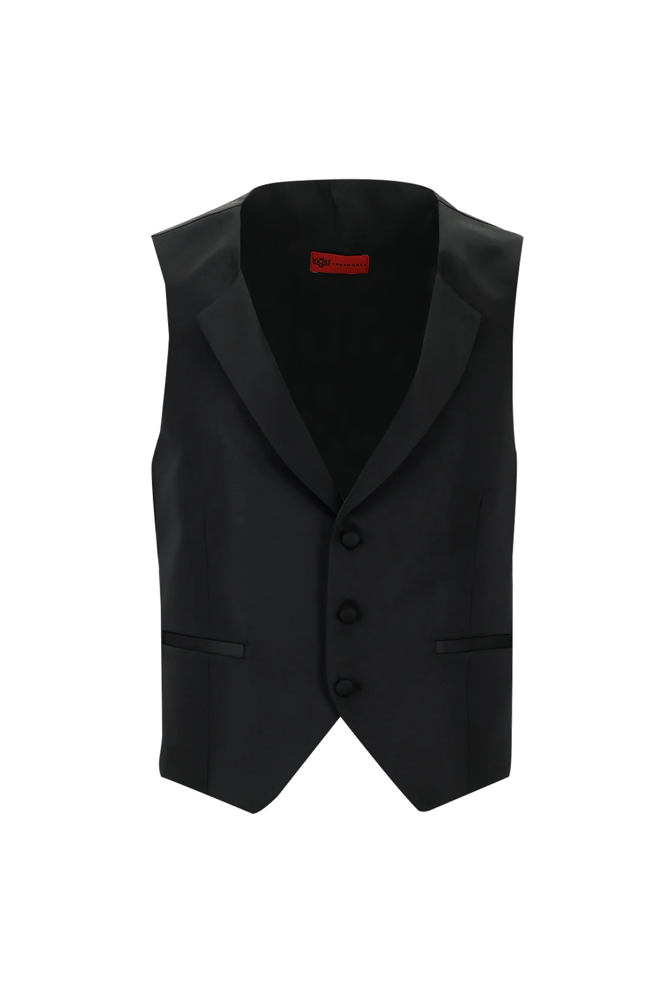 Siyah 7 Drop Slim Fit Dar Kesim Sivri Yaka Smokin & Damatlık - Image 4