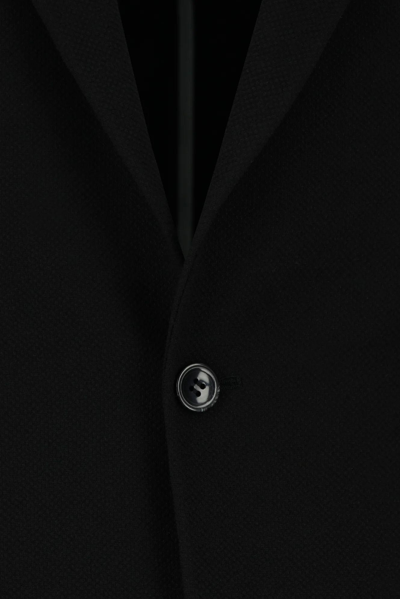 Siyah 7 Drop Slim Fit Dar Kesim Çizgili Beli Lastikli İpli Takım Elbise - Image 4