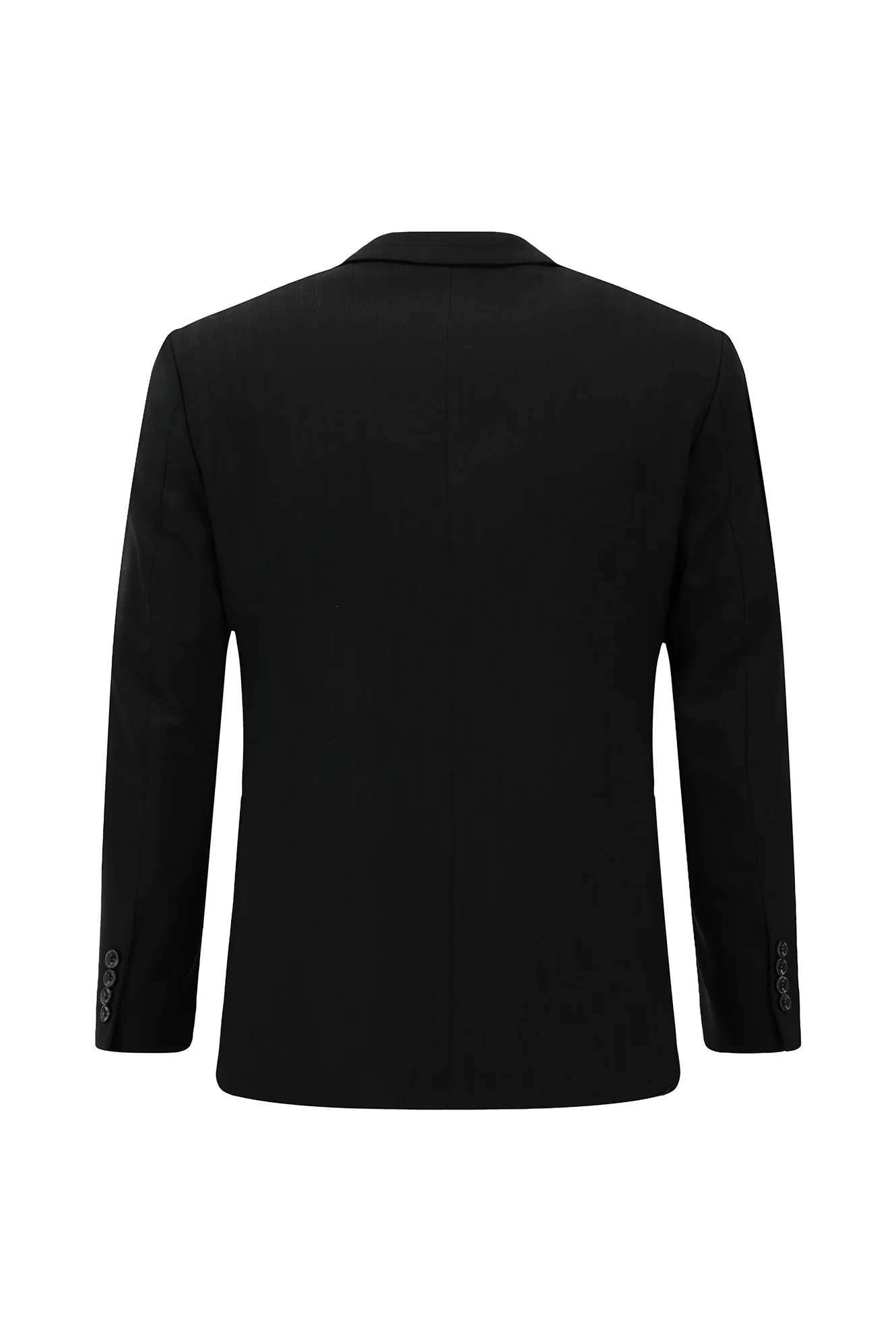 Siyah 7 Drop Slim Fit Dar Kesim Desenli Takım Elbise - Image 3