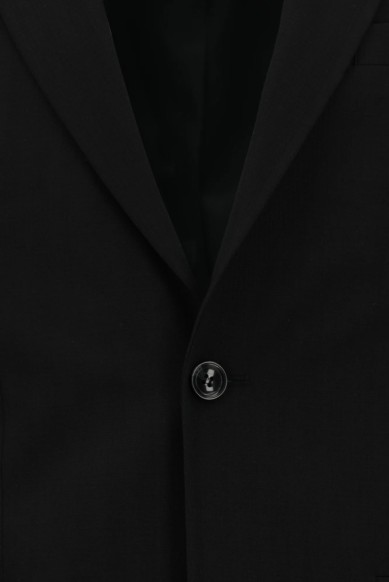 Siyah 7 Drop Slim Fit Dar Kesim Desenli Takım Elbise - Image 4
